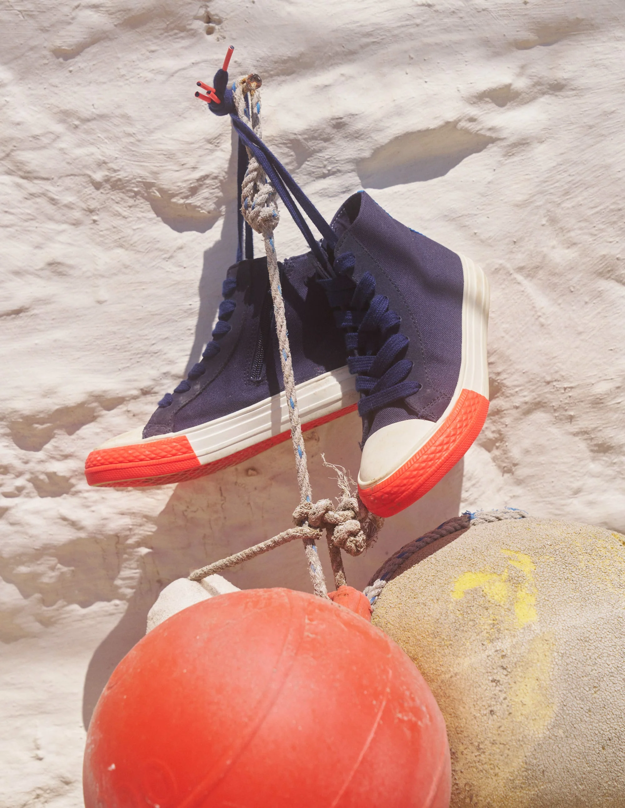 Contrast Canvas High Tops-Navy Blue - Image 4