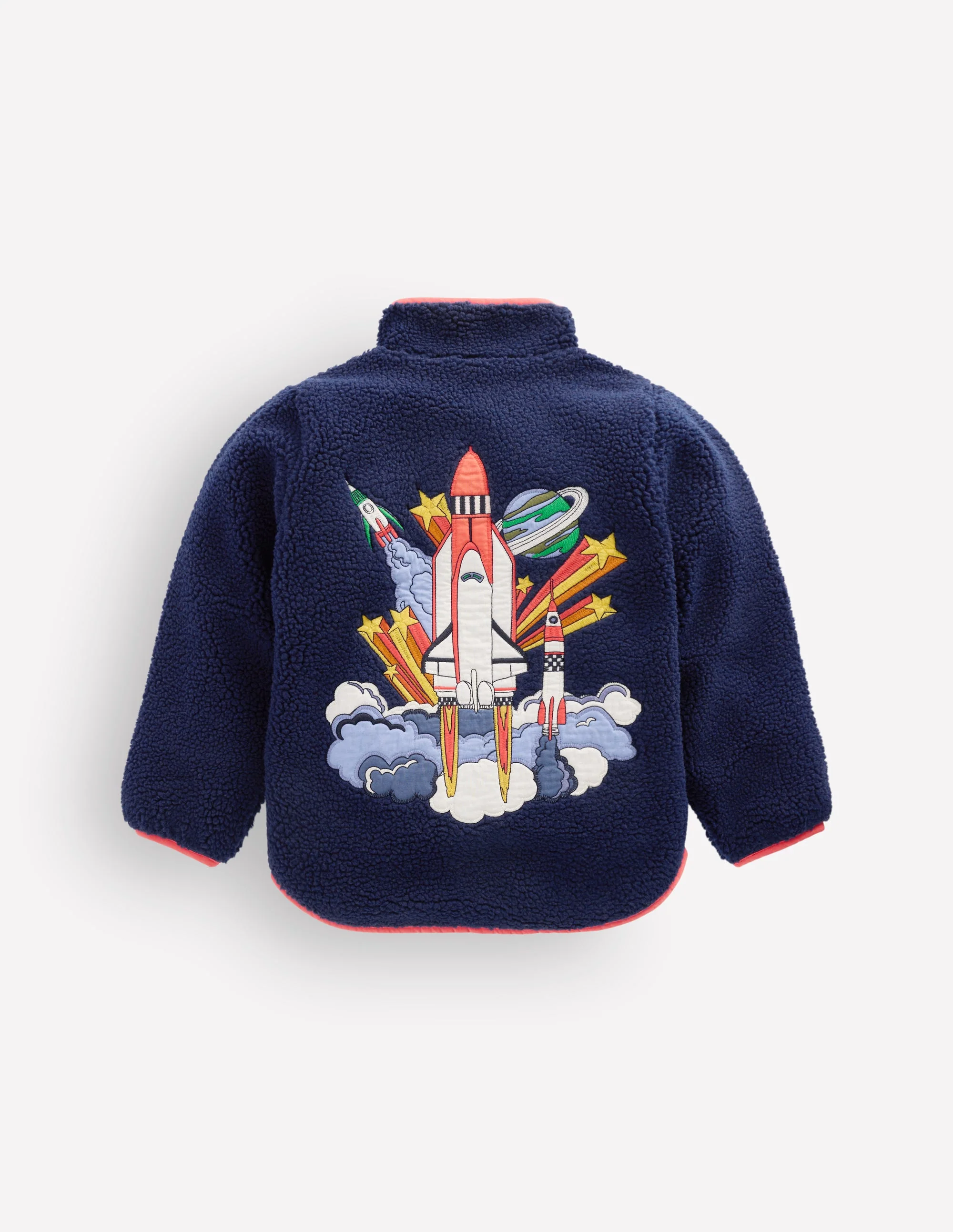 Cosy Borg Jacket-College Navy Space - Image 2
