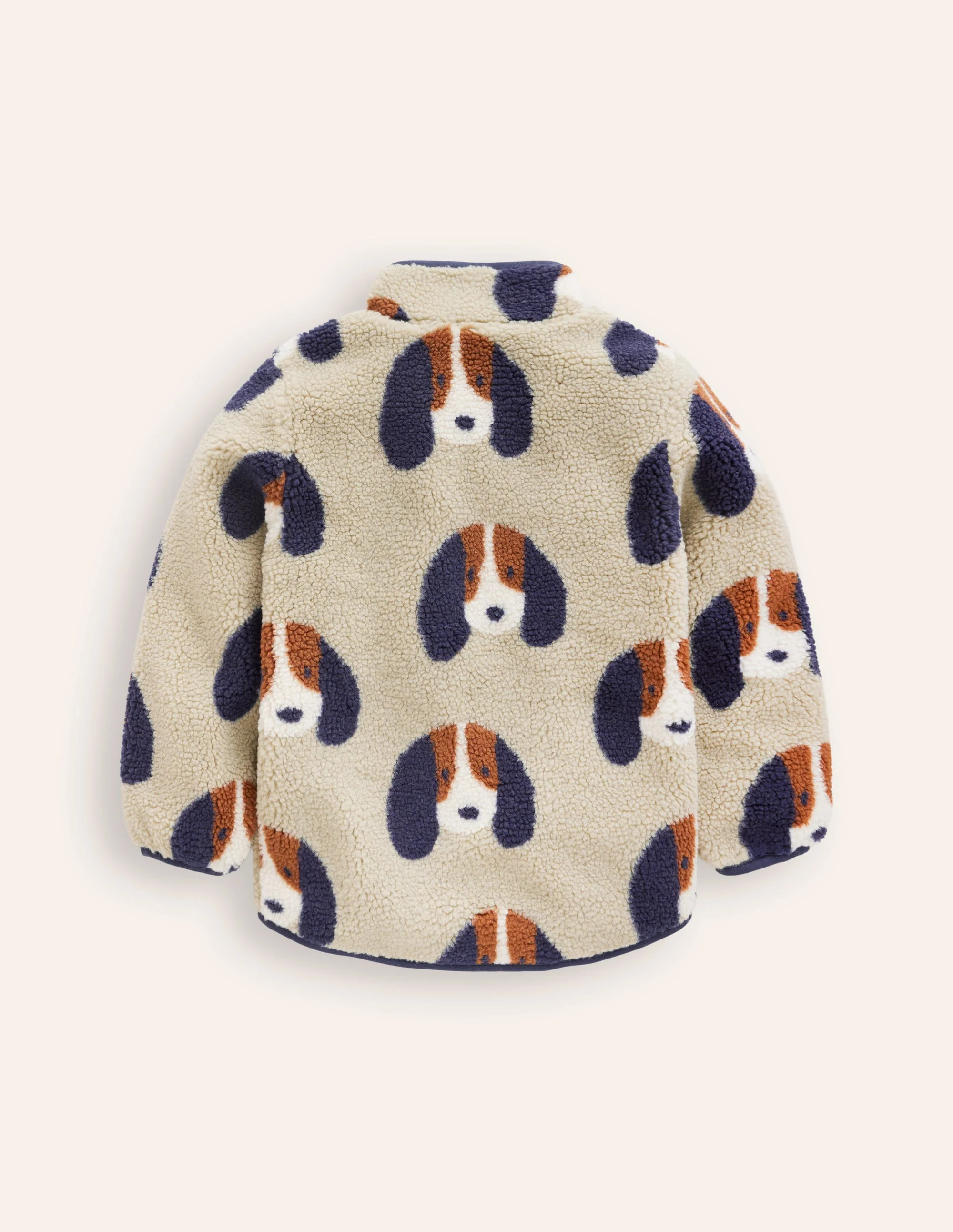 Cosy Borg Jacket-Oatmeal Pups - Image 7