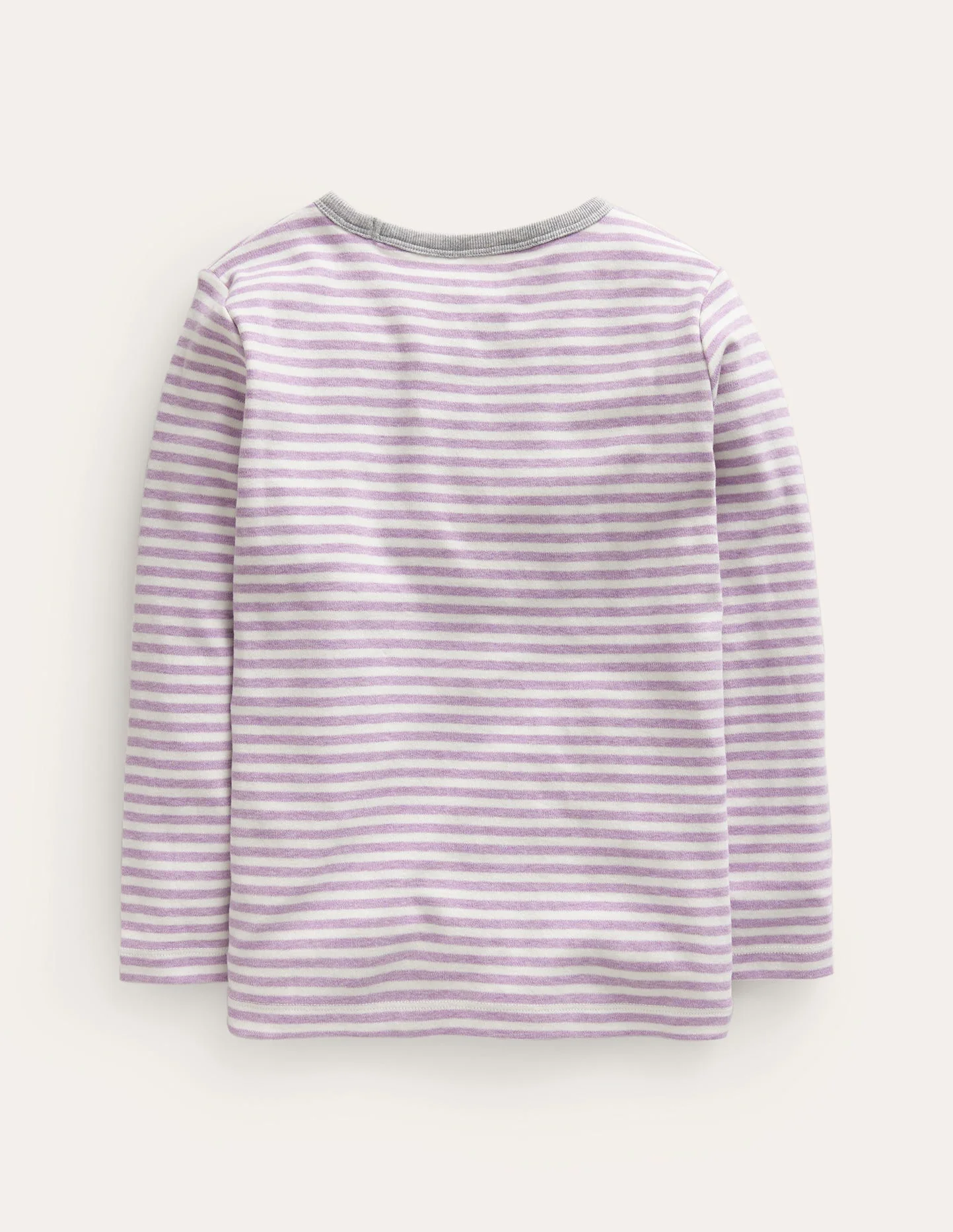 Cosy Brushed Top-Soft Lilac/Ivory - Image 2