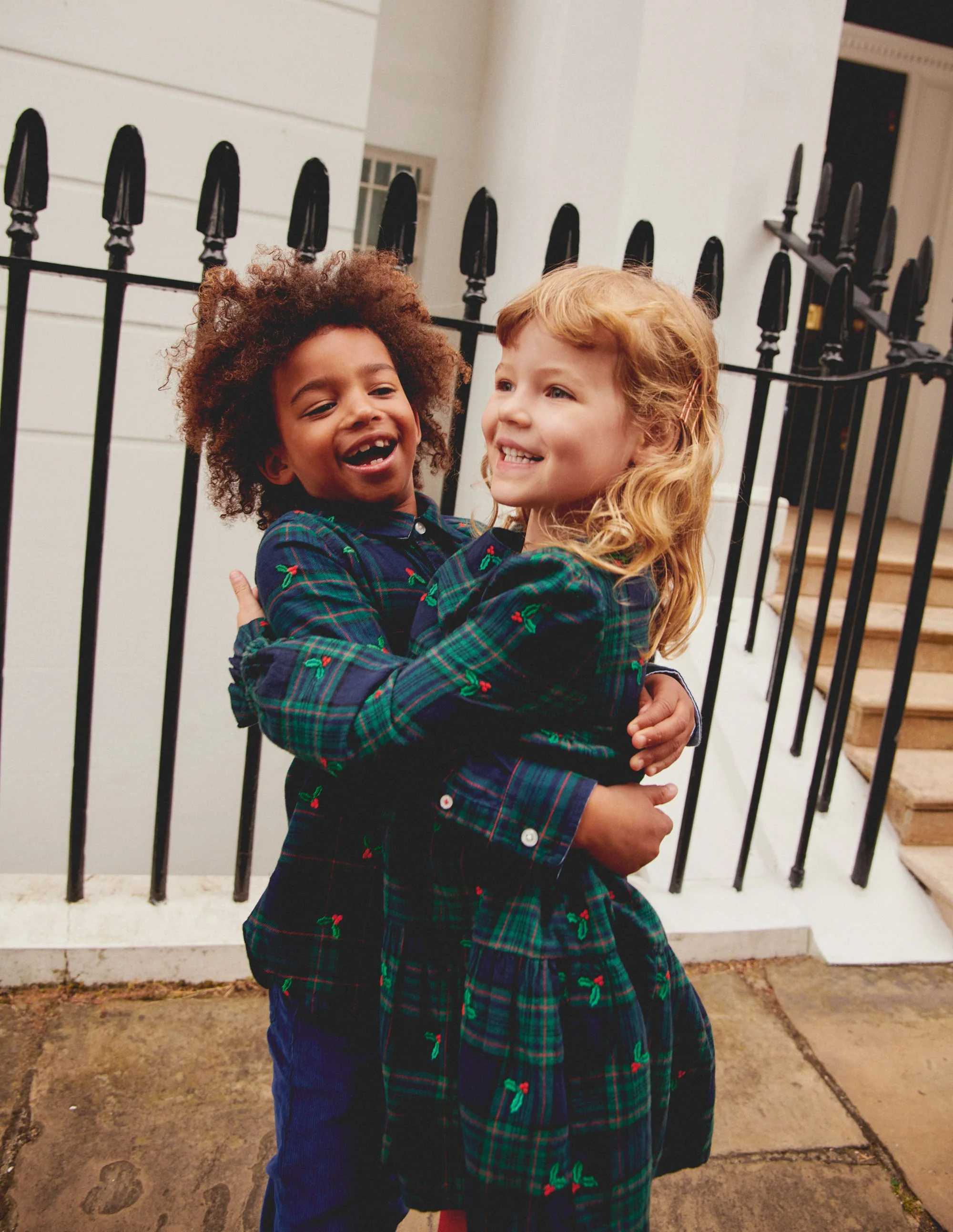 Cosy Cotton Check Shirt-Christmas Embroidered Check - Image 5