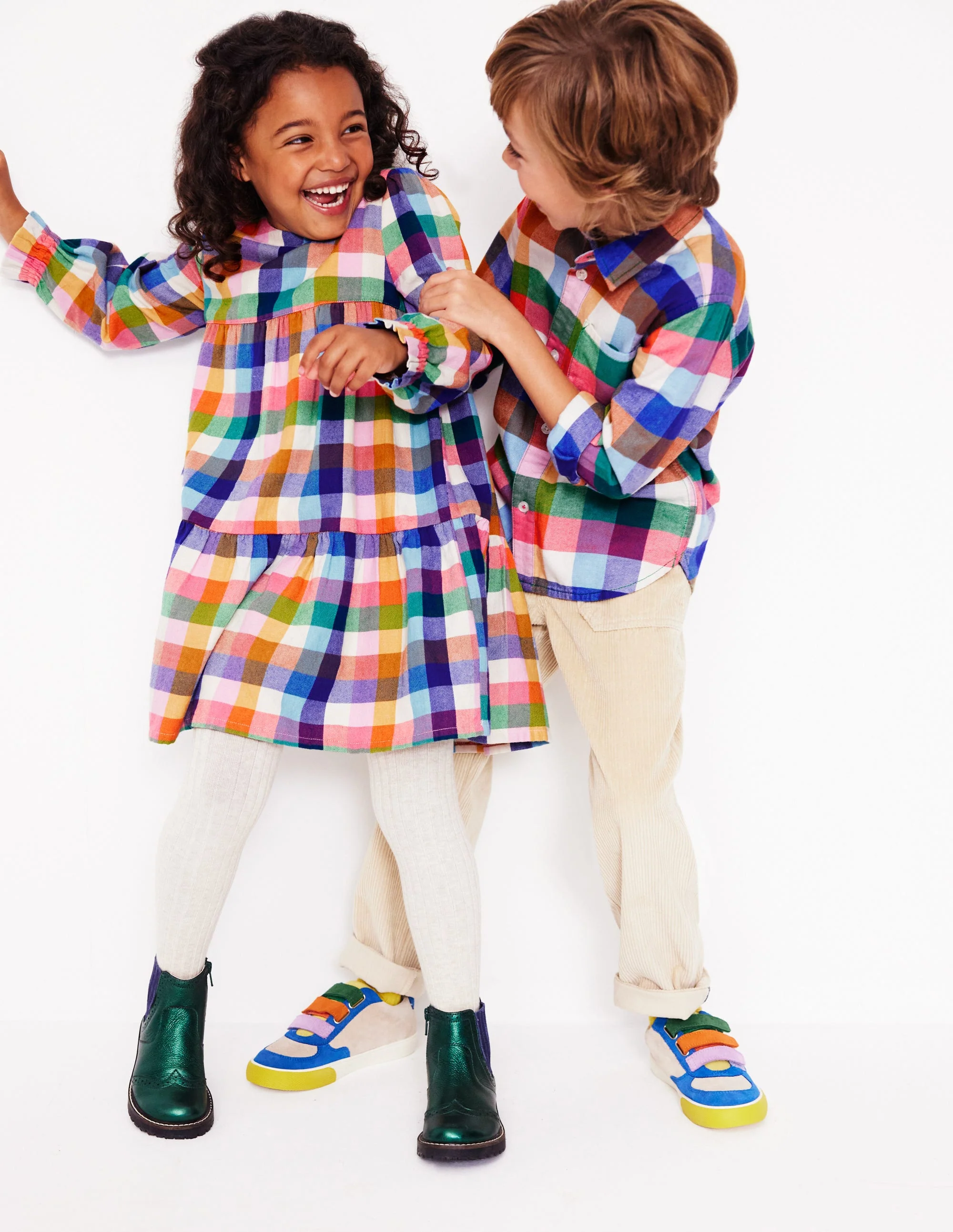 Cosy Cotton Check Shirt-Multi Gingham - Image 5