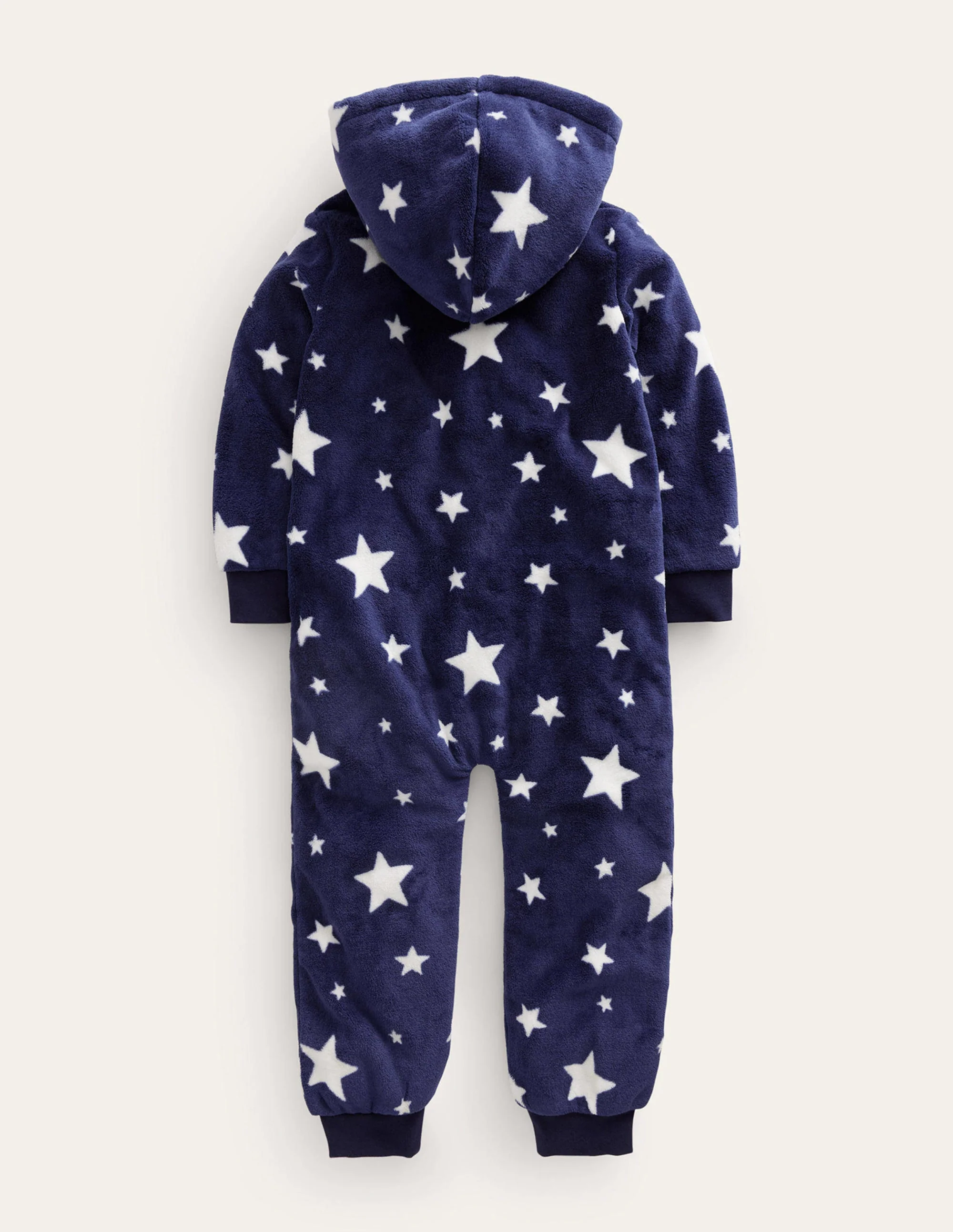 Cosy Fleece All-In-One-College Navy Star - Image 2