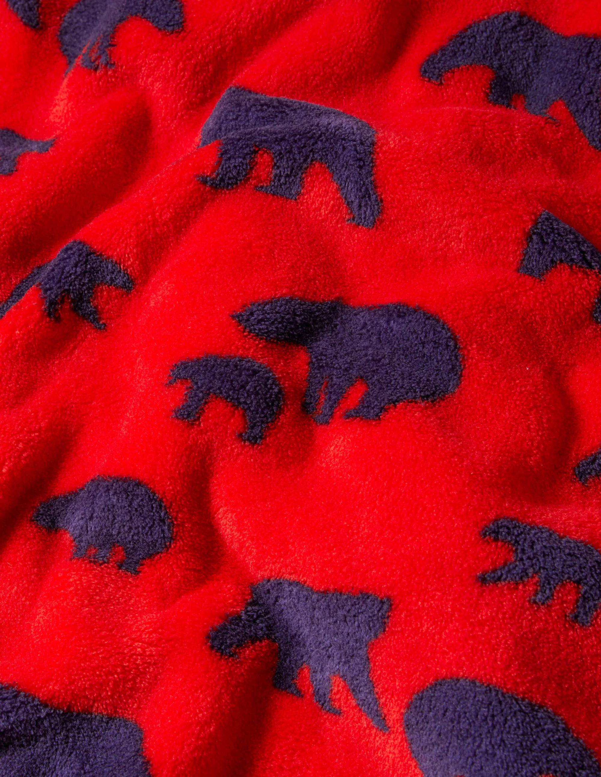 Cosy Fleece All-In-One-Rockabilly Red Bears - Image 3