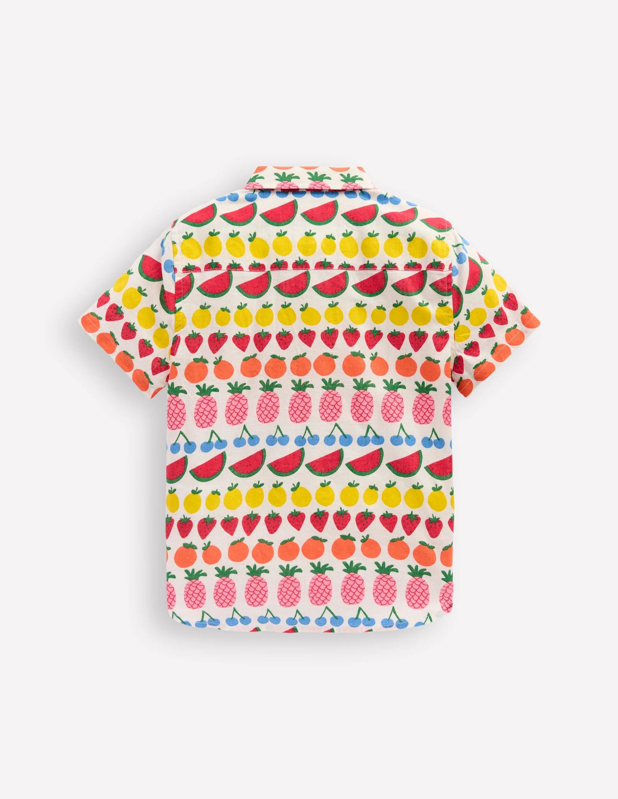 Cotton Linen Shirt-Fruit Stripe - Image 5