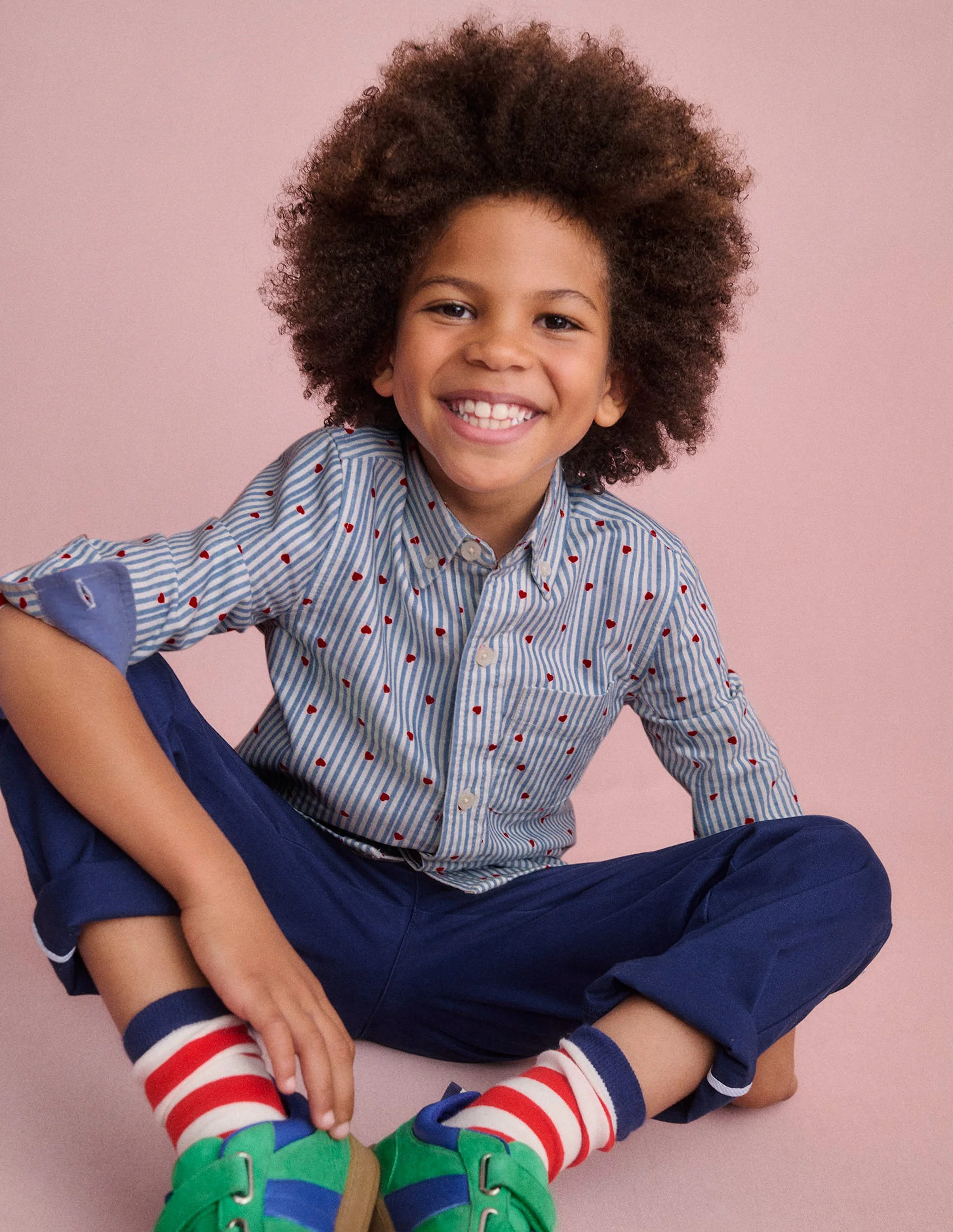 Cotton Shirt-Blue Gingham - Image 4