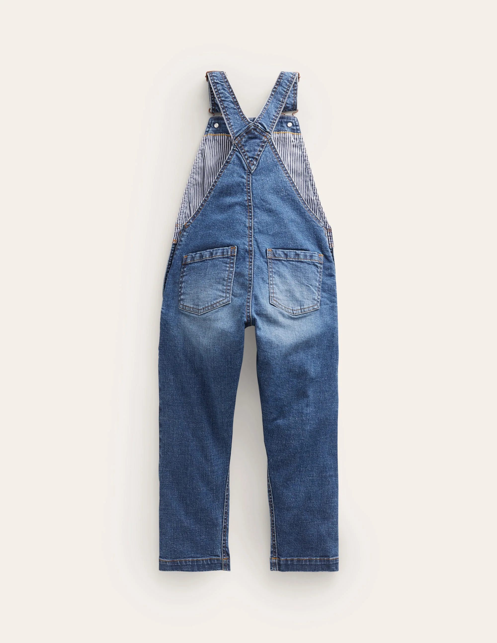 Denim Overalls-Mid Denim - Image 2