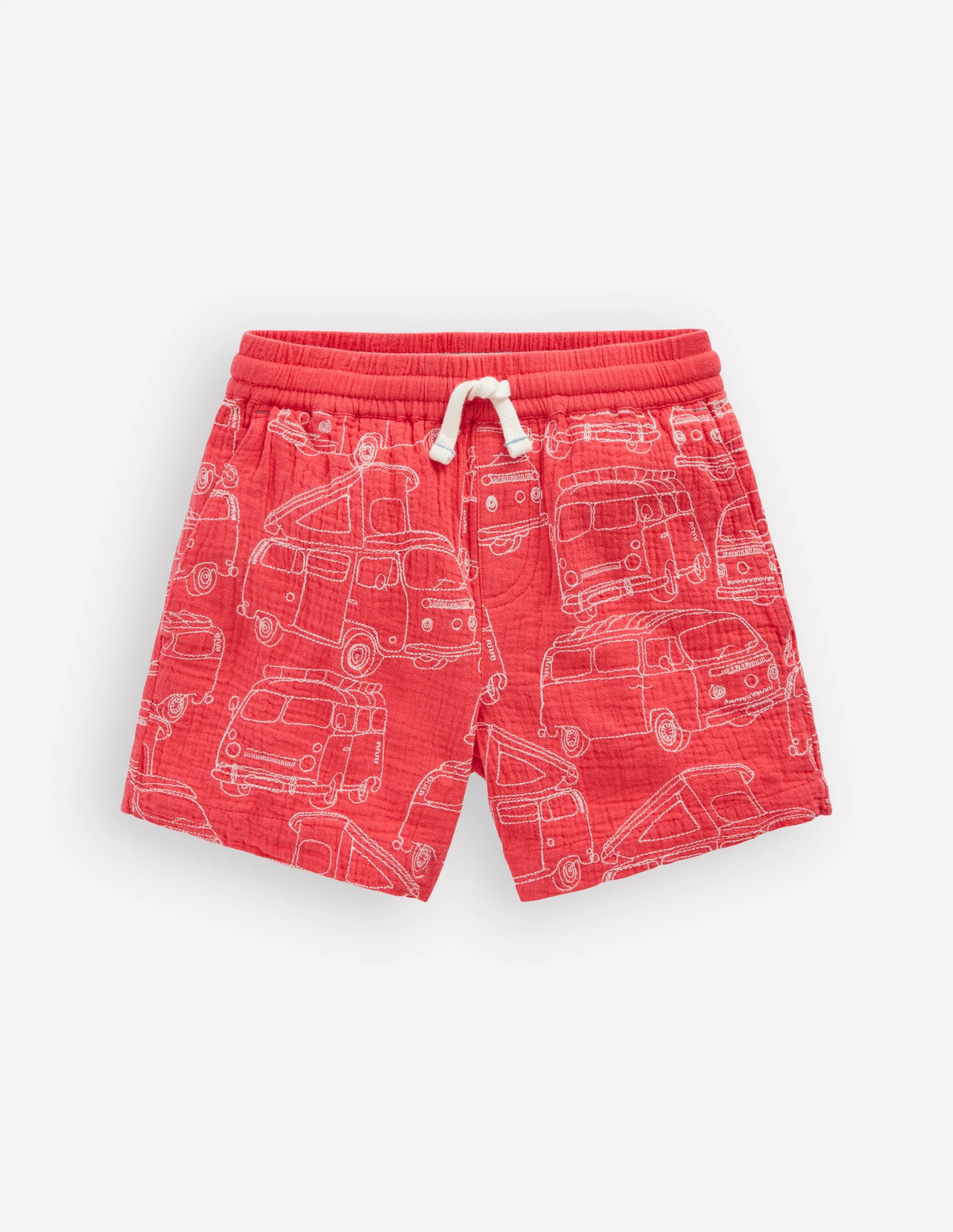Double Cloth Shorts-Cayenne Embroidery - Image 2