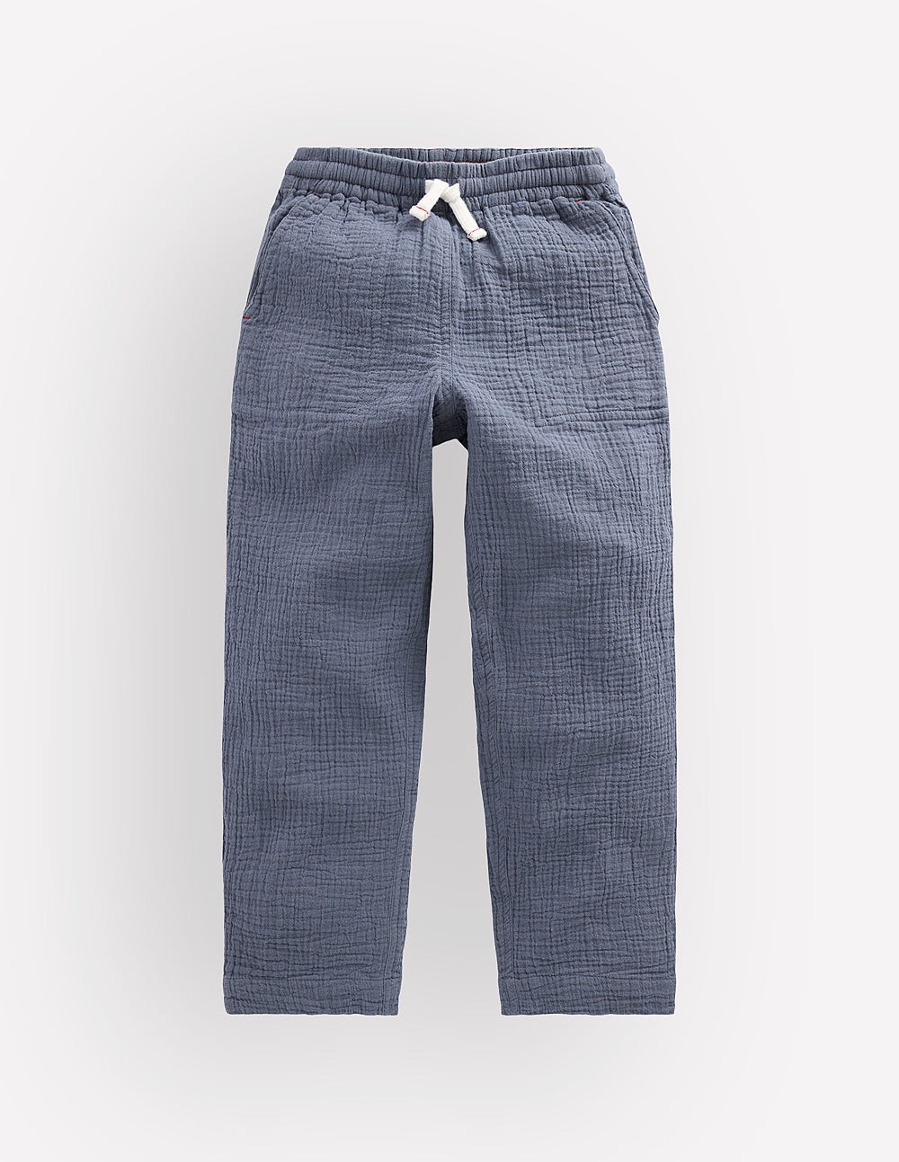 Double Cloth Summer Trouser-North Sea Blue
