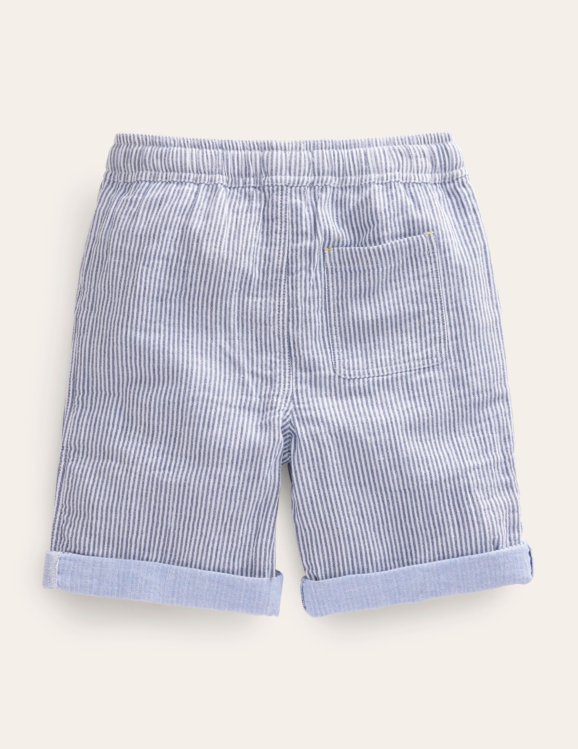 Drawstring Vacation Shorts-College Navy Ticking - Image 2