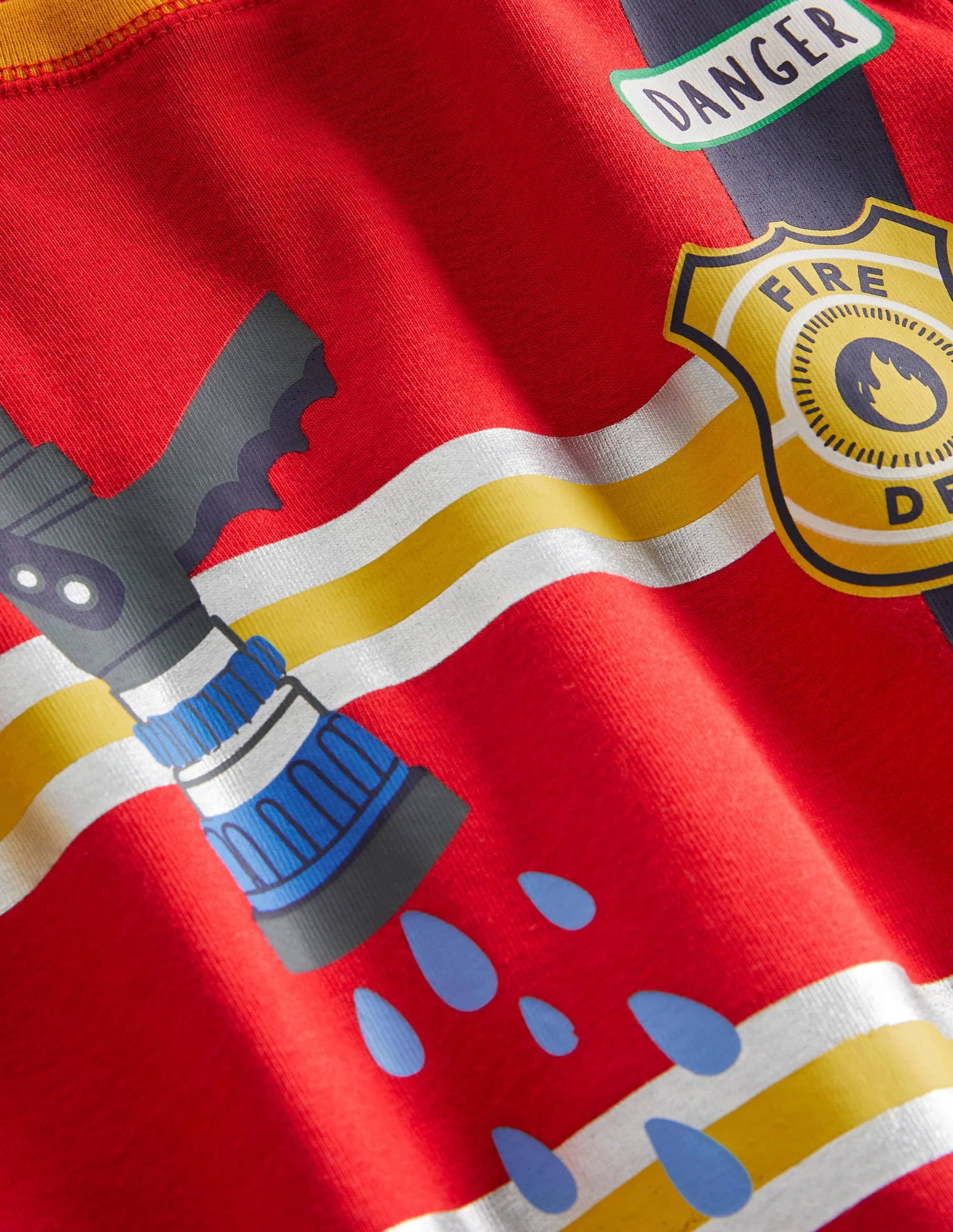Dream Big Long Pajamas-Fire Red Firefighter - Image 3