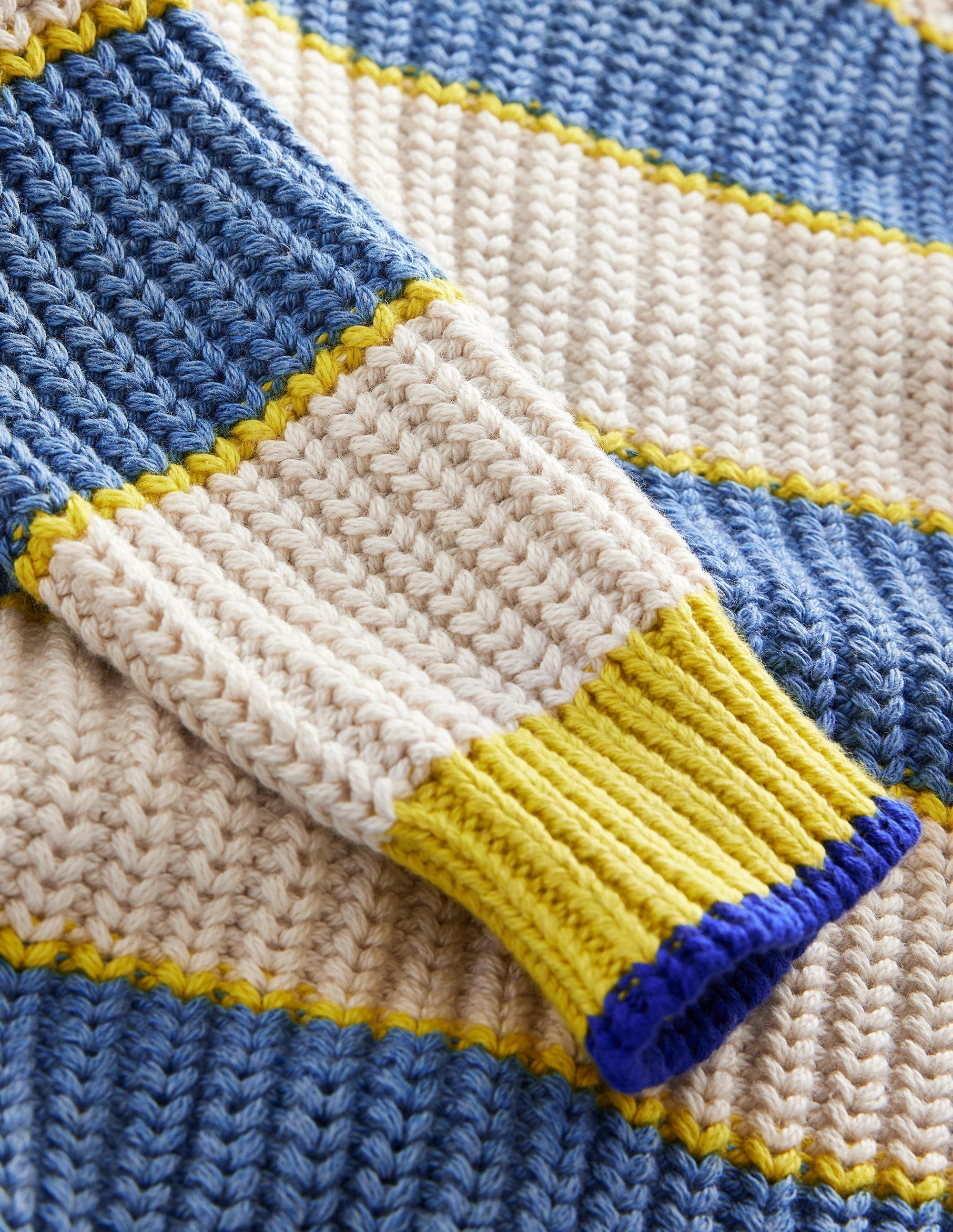 Dropped Shoulder Rib Jumper-Multi - Image 3