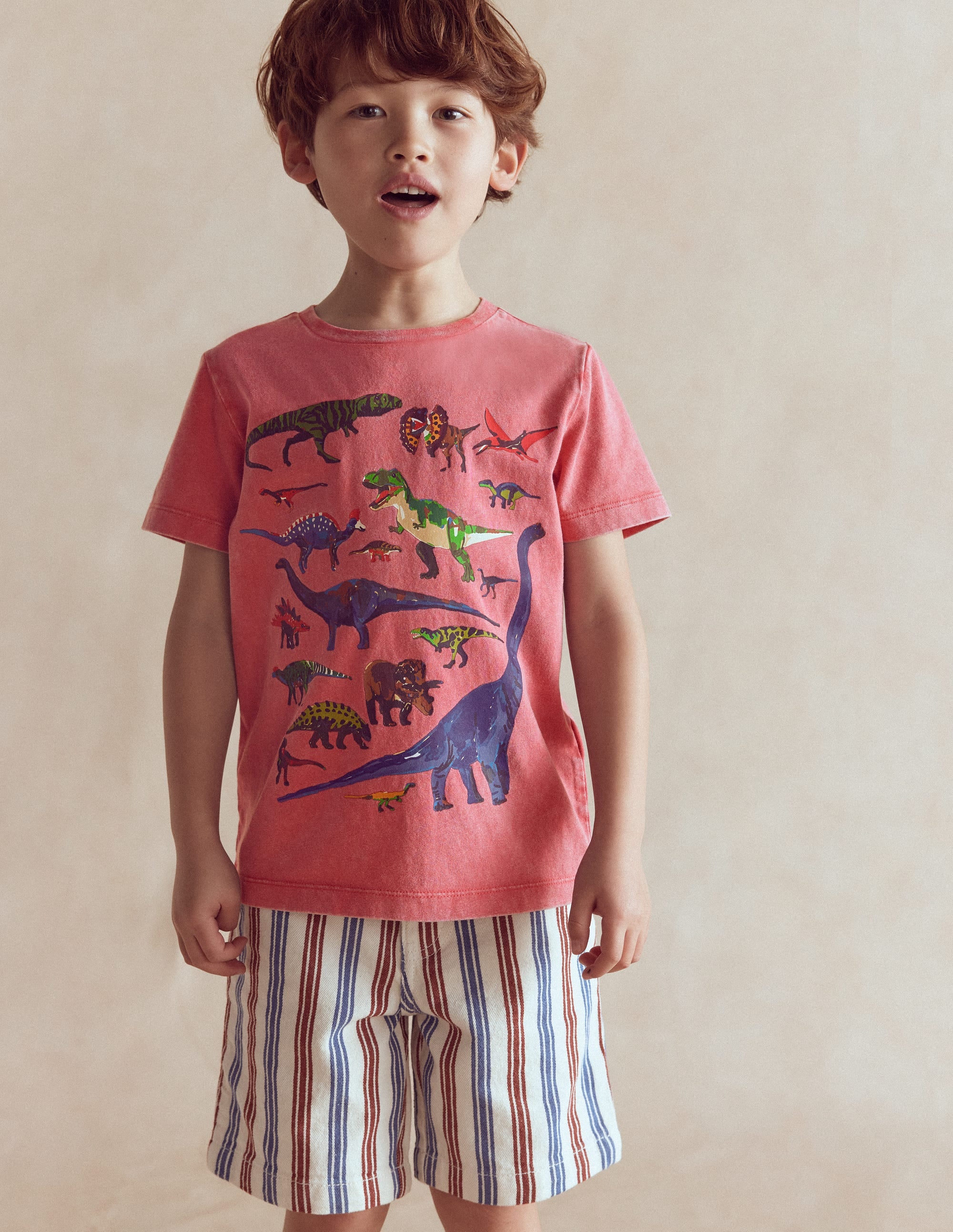 Educational T-shirt-Red Dino