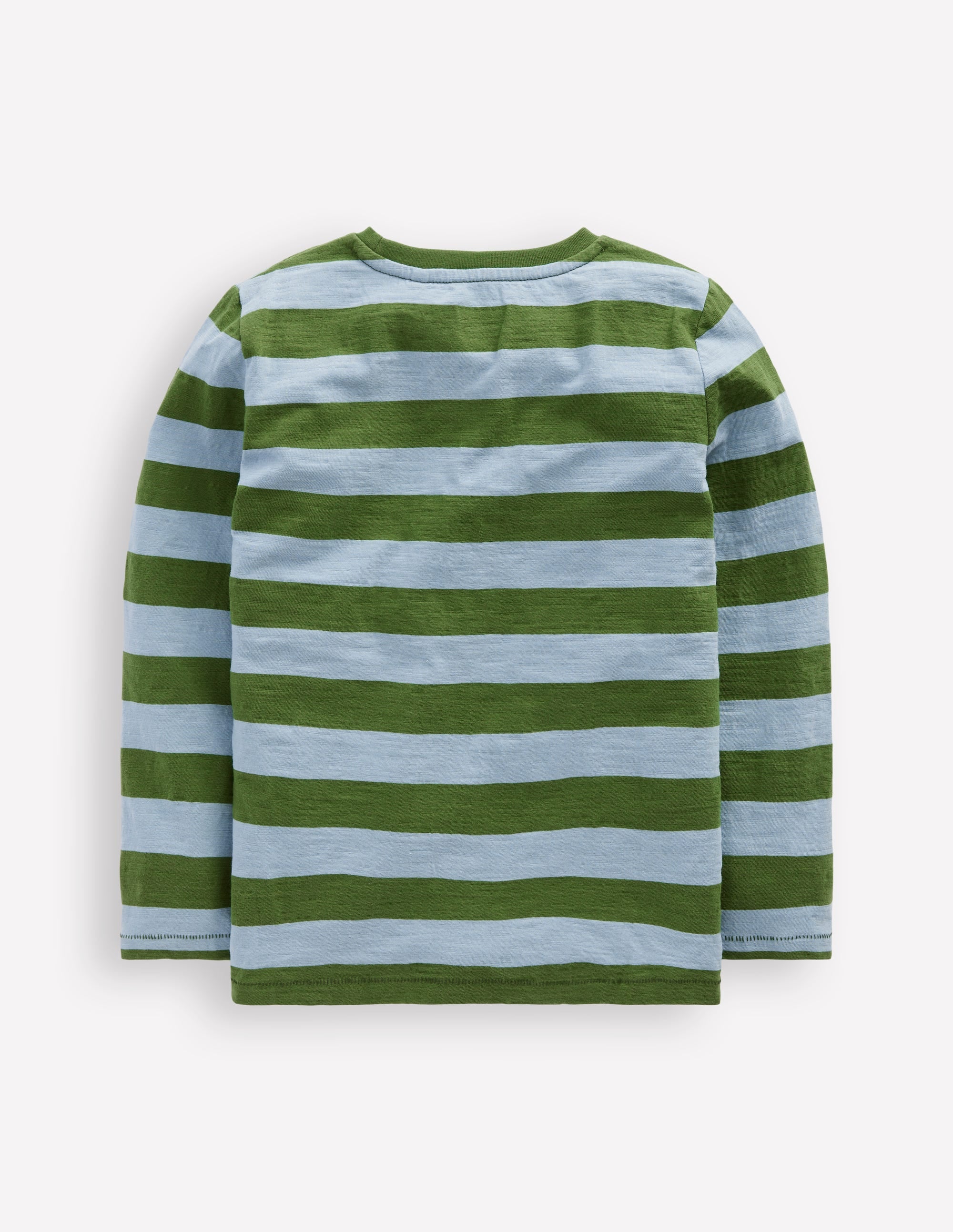 Everyday Long Sleeve T-Shirt-Glacier Blue/ Broccoli Green - Image 2