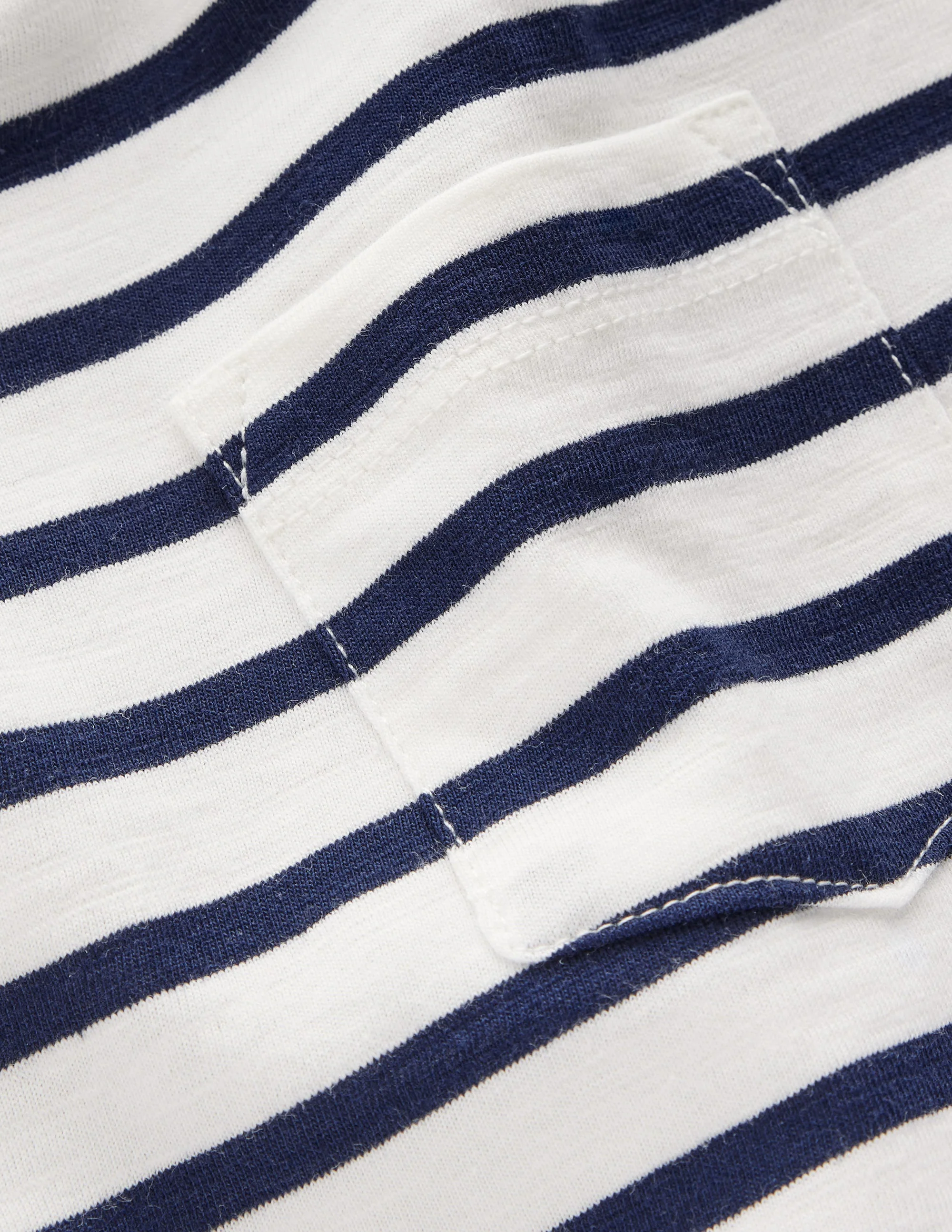 Everyday Short Sleeve T-Shirt-Ivory/College Navy - Image 3