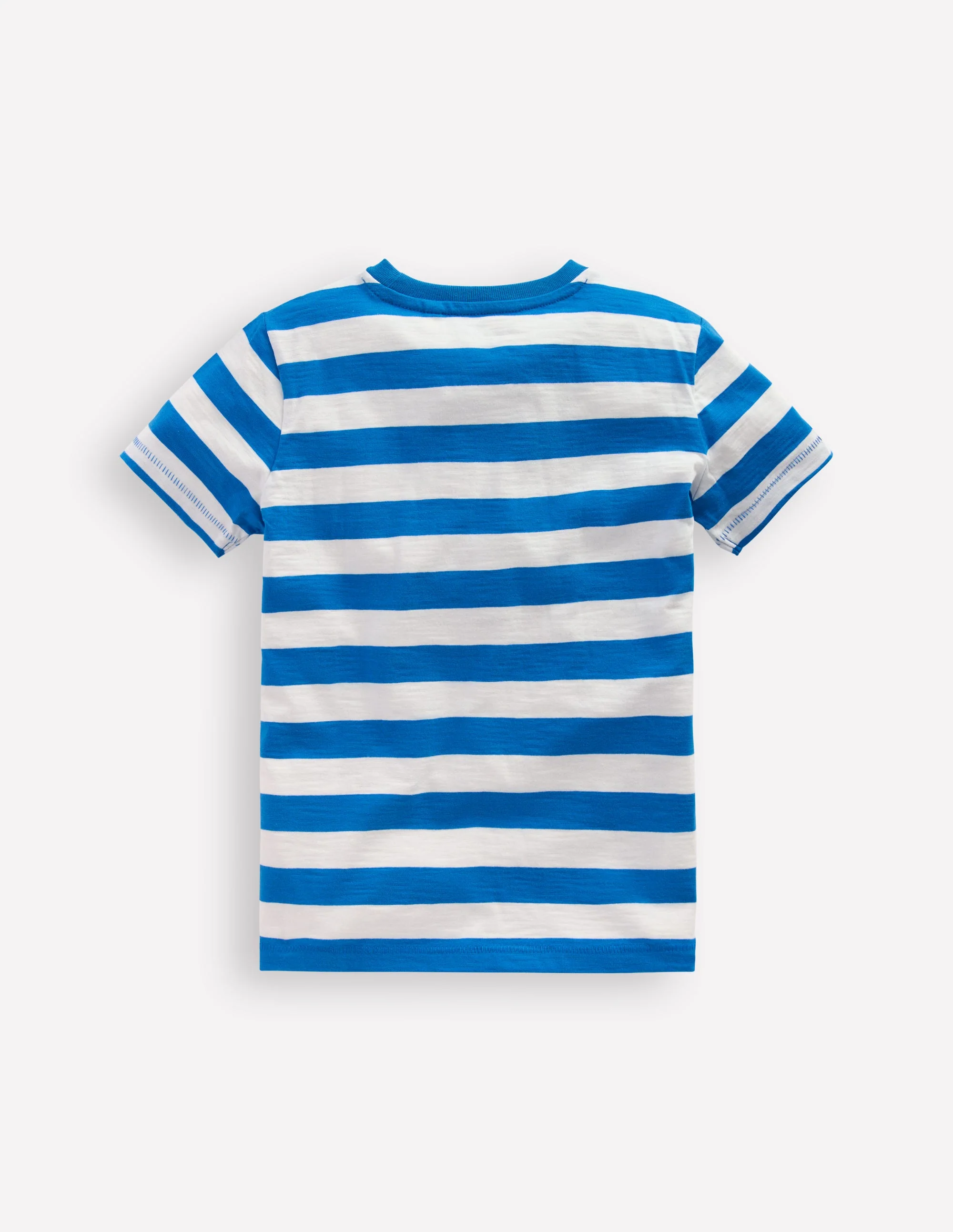 Everyday Short Sleeve T-Shirt-Kingfisher Blue/ Soft Ivory - Image 2
