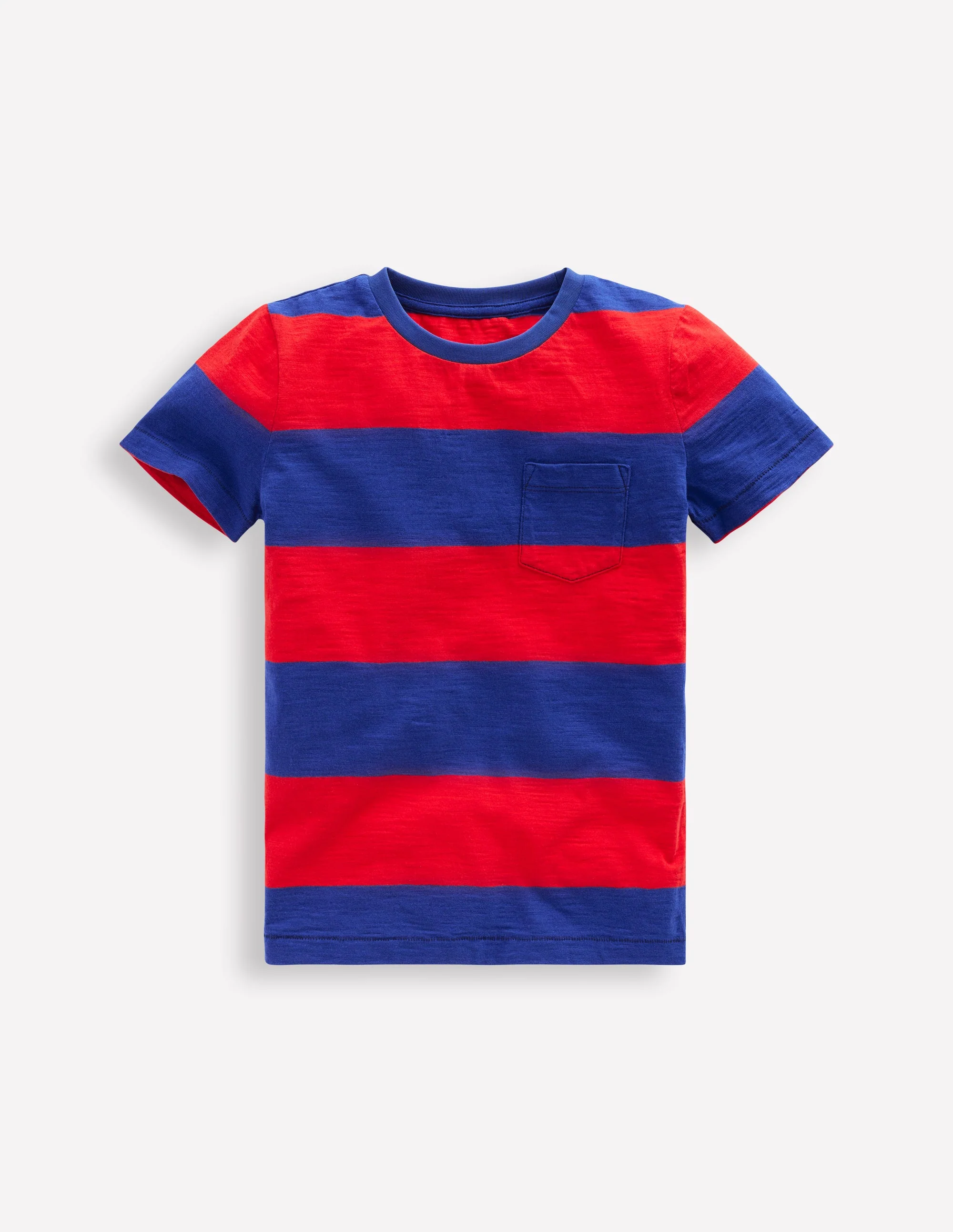 Everyday Short Sleeve T-Shirt-Poppy Red /Sapphire Blue
