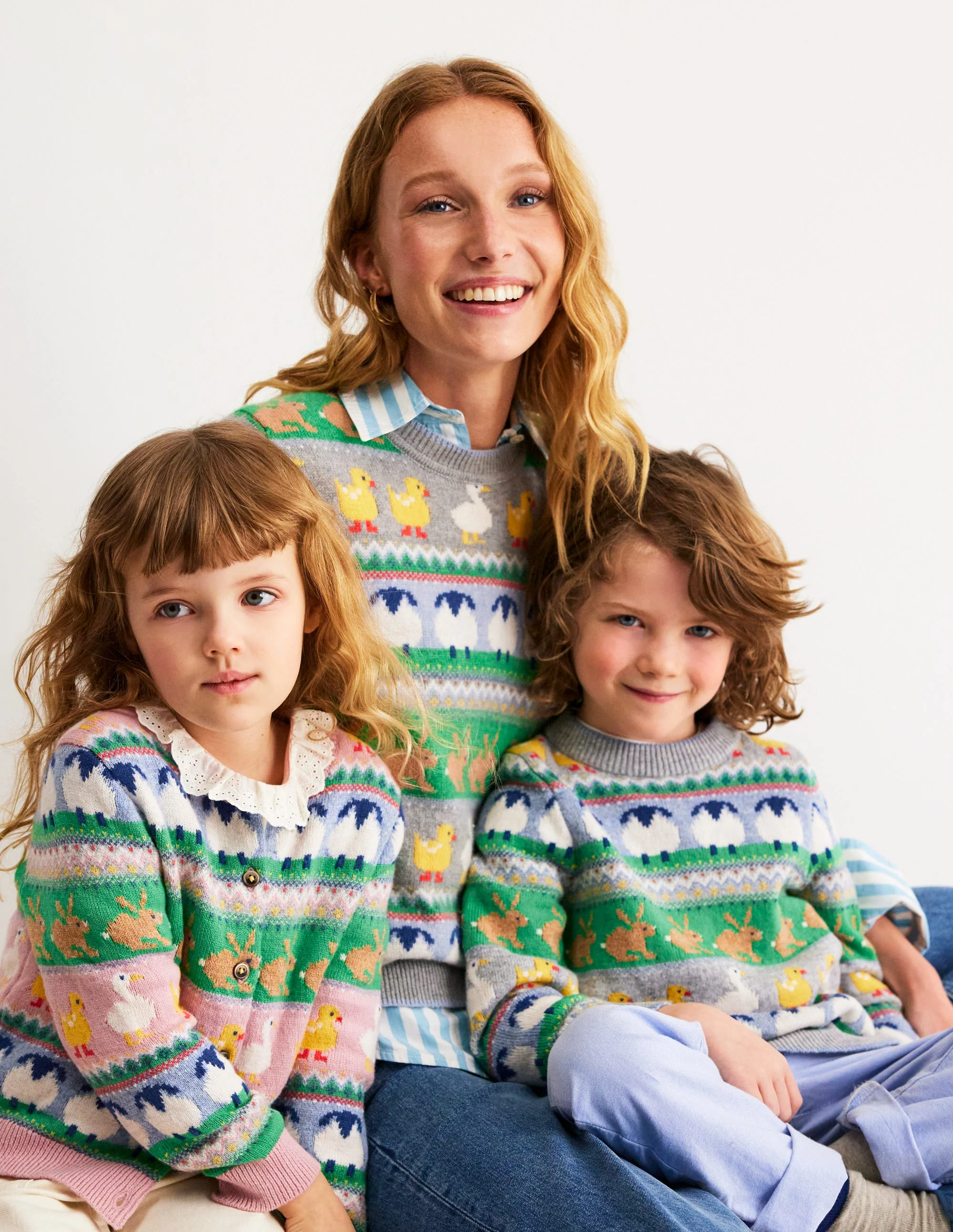 Fair Isle Sweater-Grey Marl Easter - Image 5