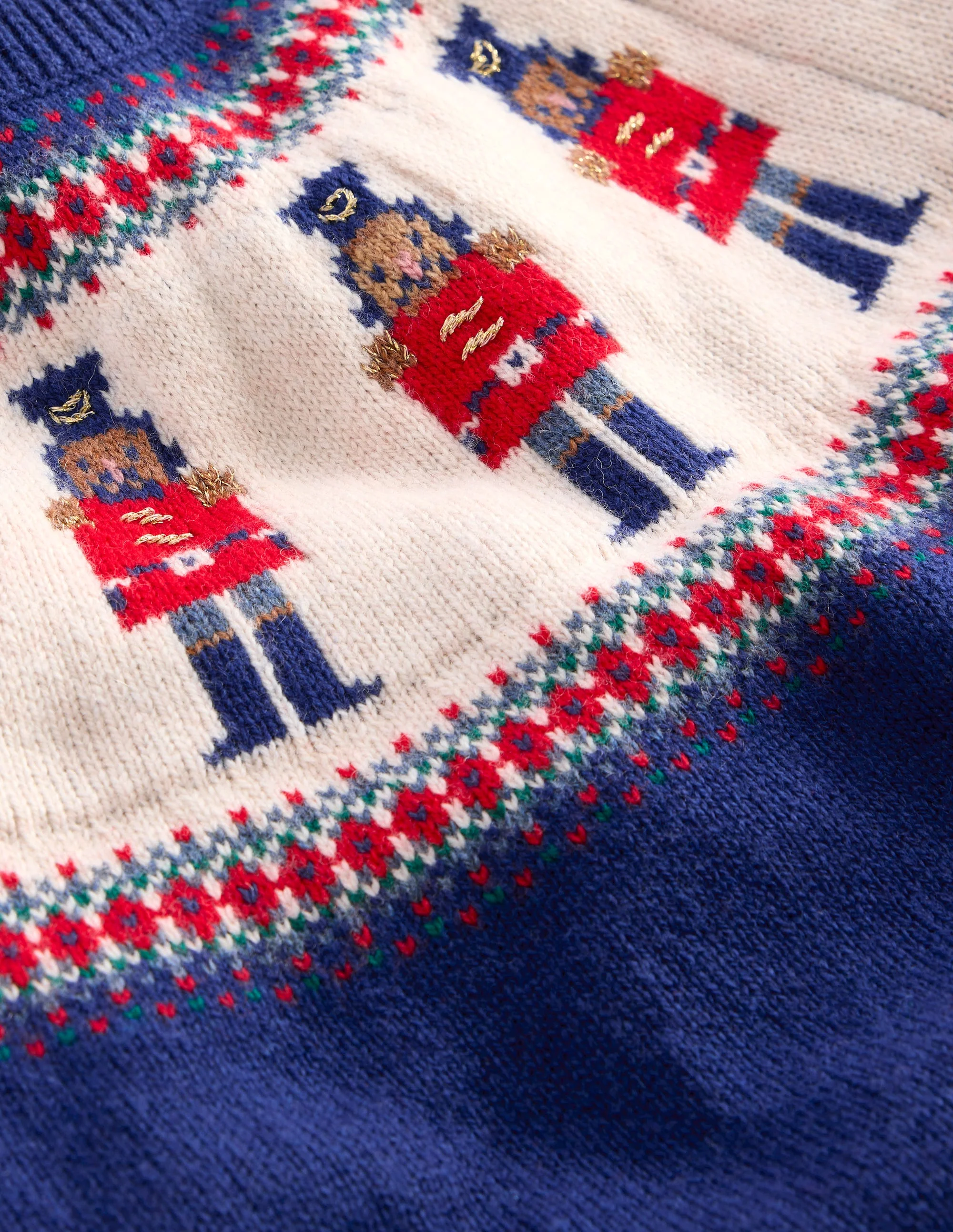 Fair Isle Sweater-Navy Nutcrackers - Image 4