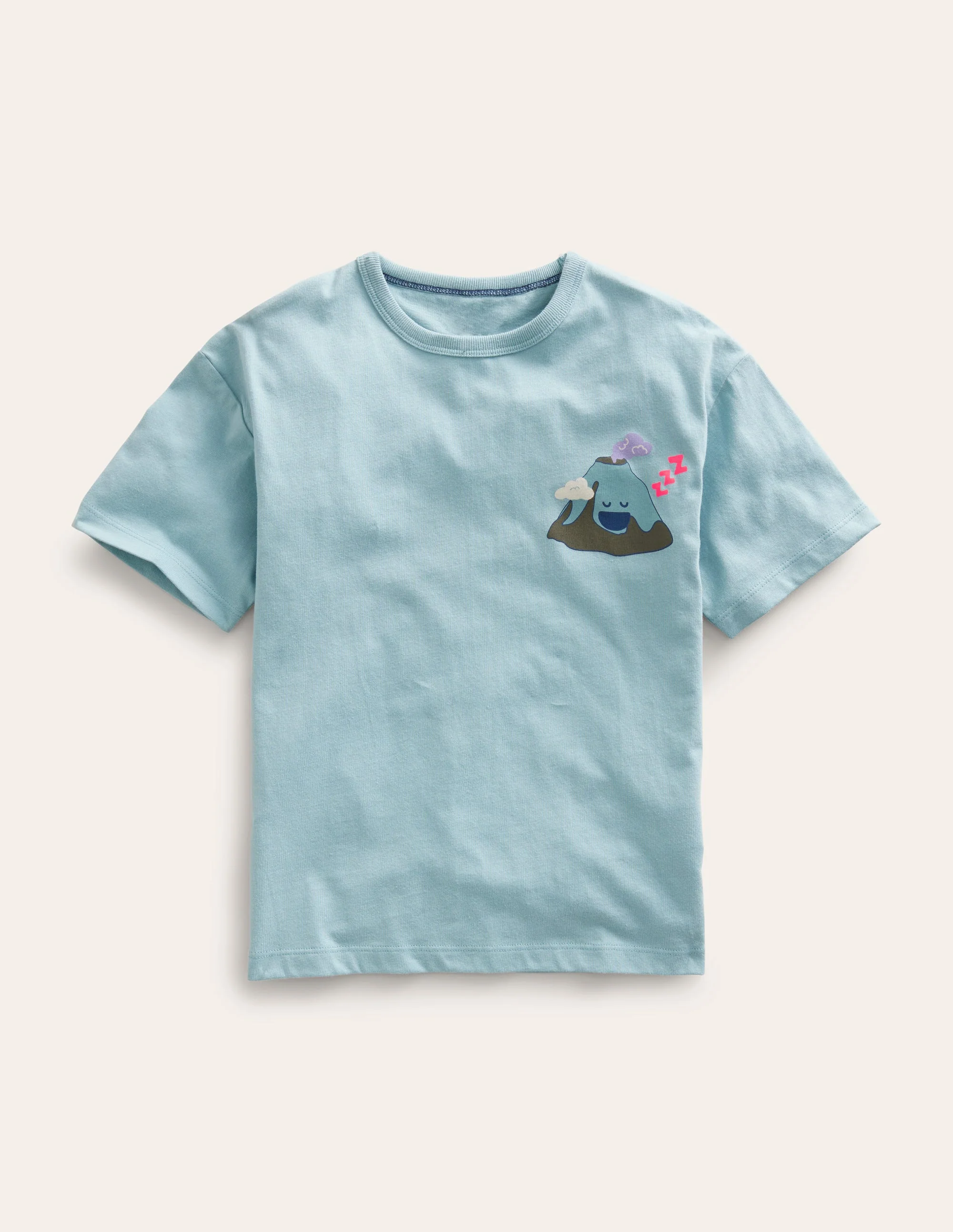 Front & Back T-shirt-Tourmaline Blue Mountain