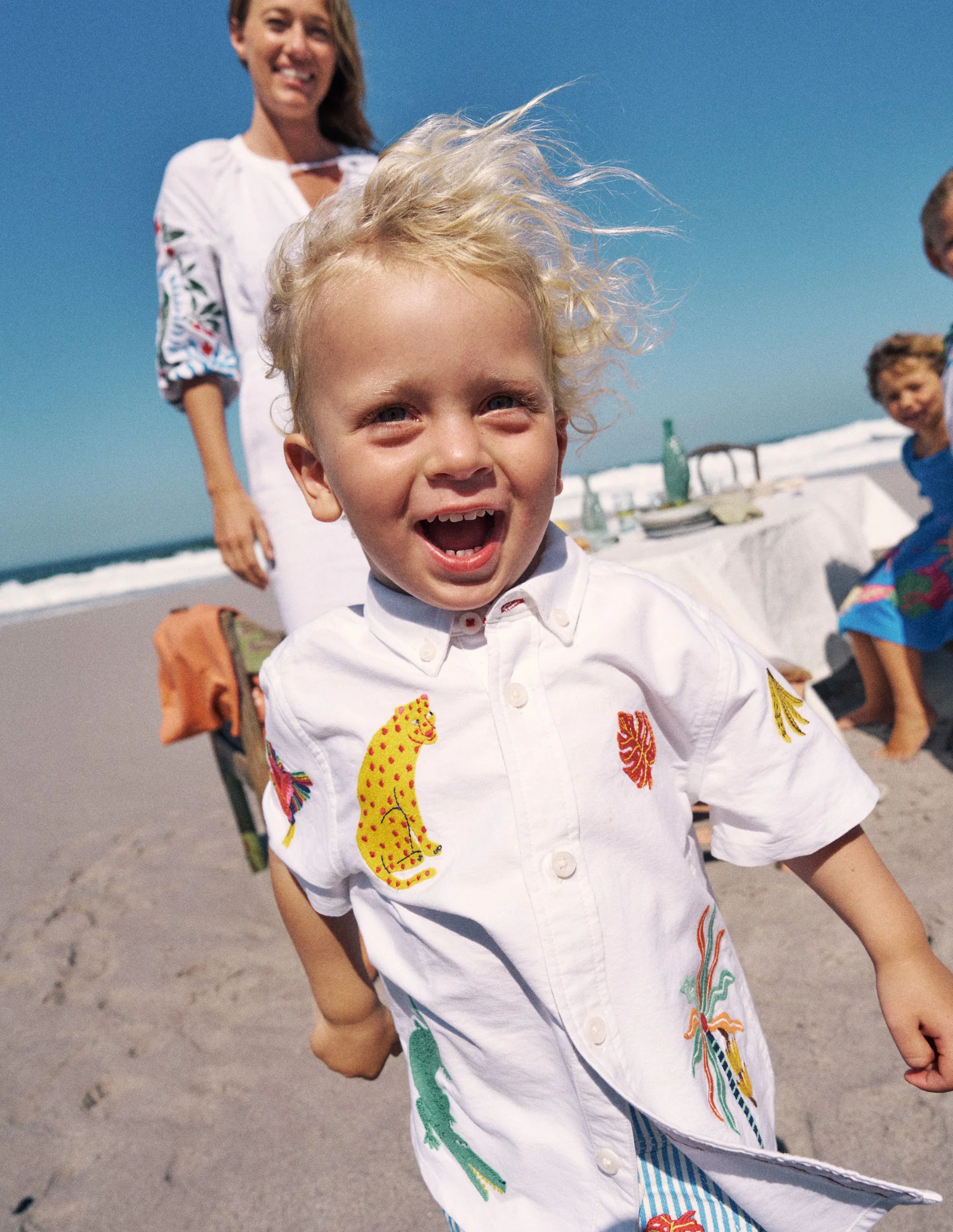 Fun Cotton Shirt-Campanula Jungle Embroidery - Image 7