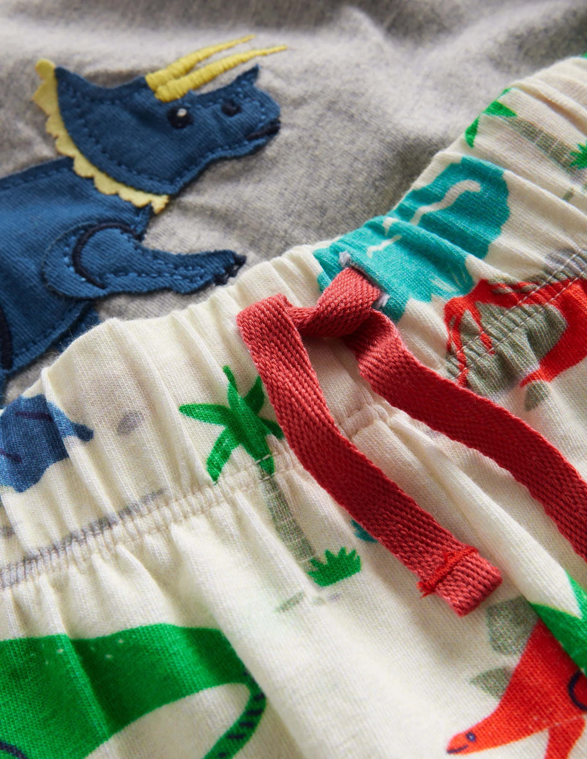 Fun Jersey Play Set-Grey Marl/ Dinosaur - Image 3