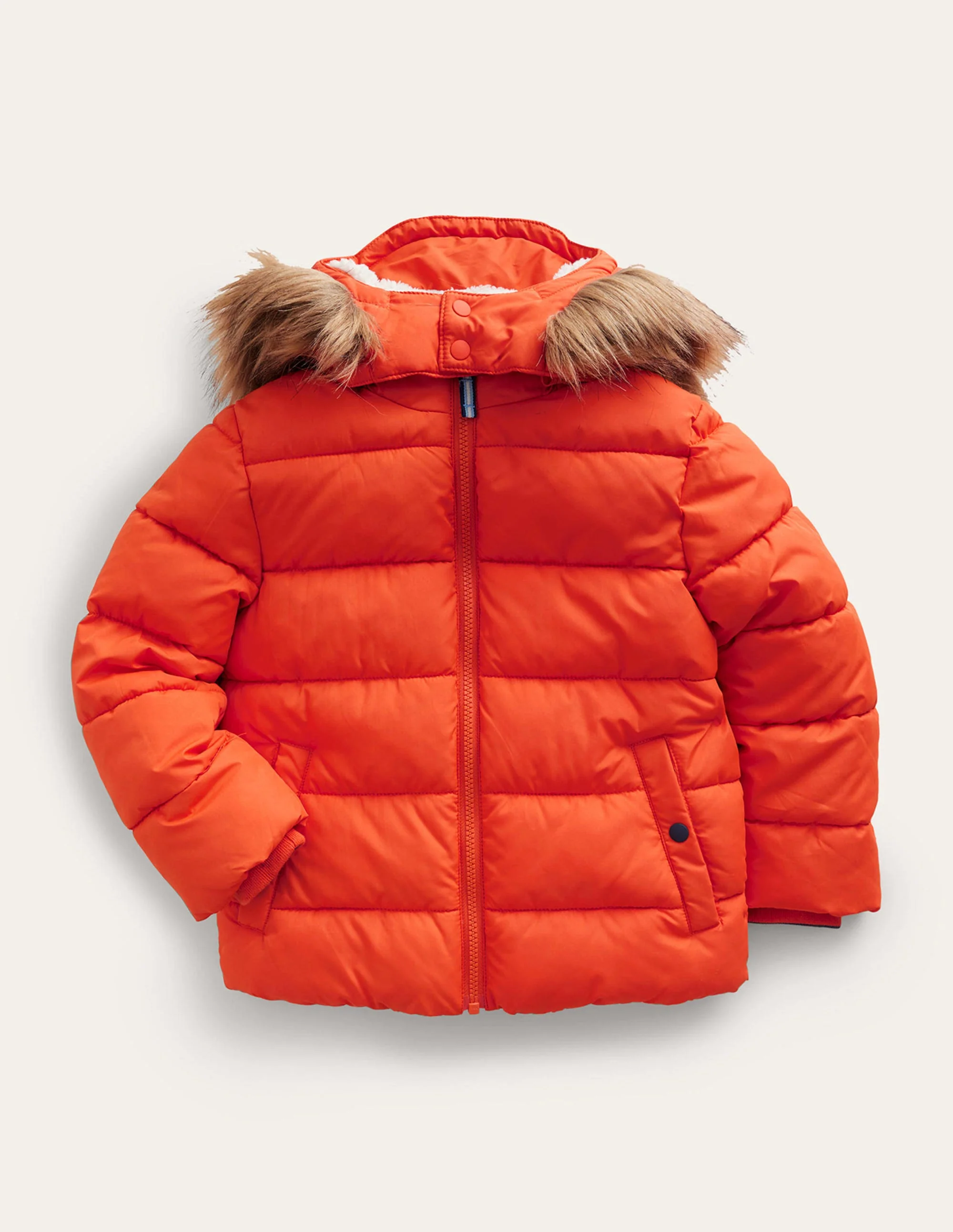 Fun Padded Jacket-Autumn Maple Orange
