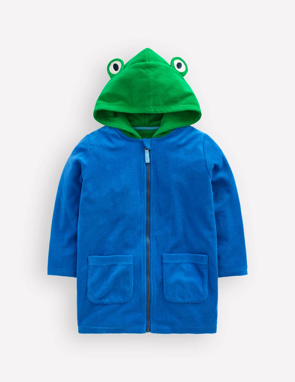 Fun Towelling Zip-up Throw On-Turtle