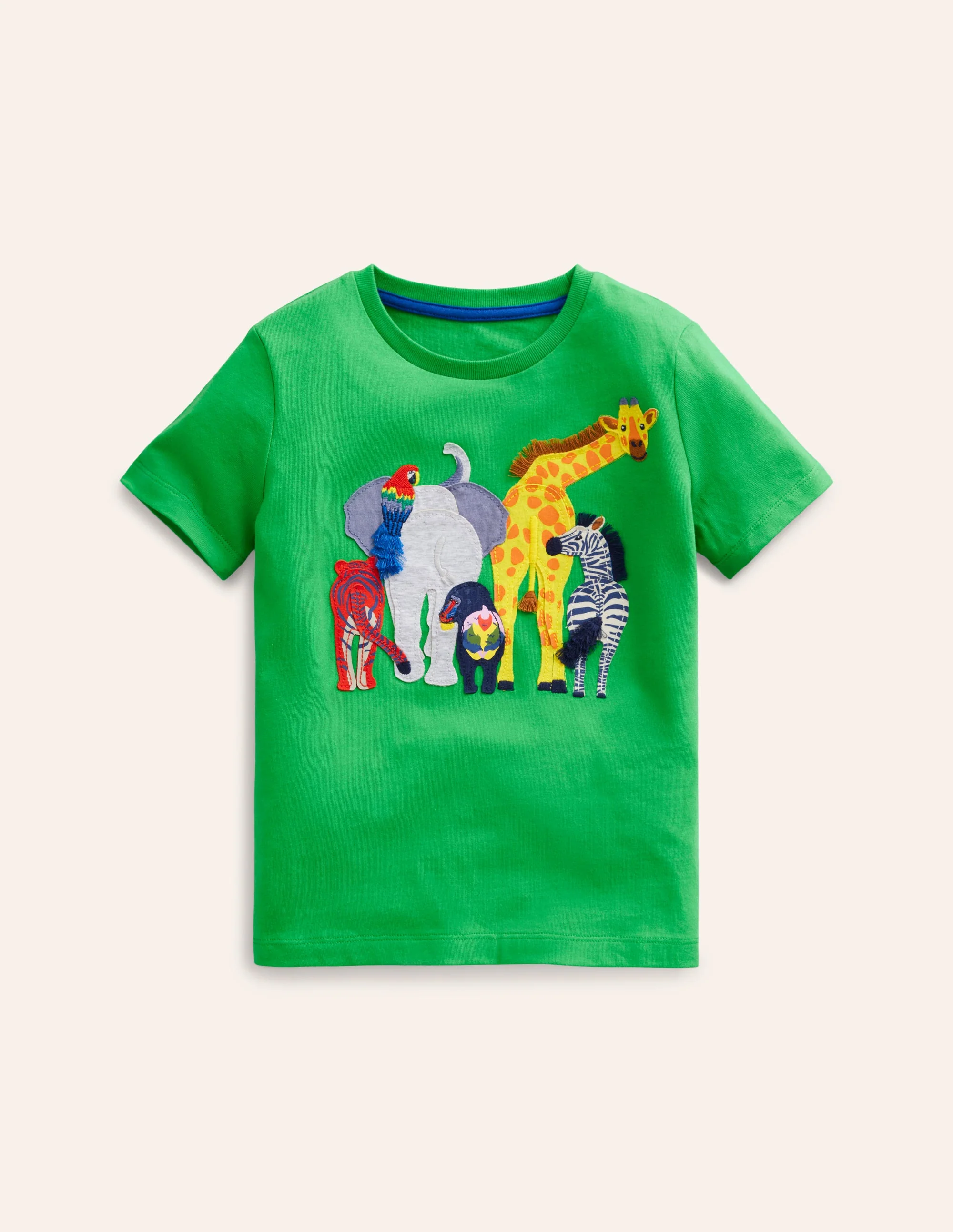 Funny Animal T-shirt-Sapling Green Animals