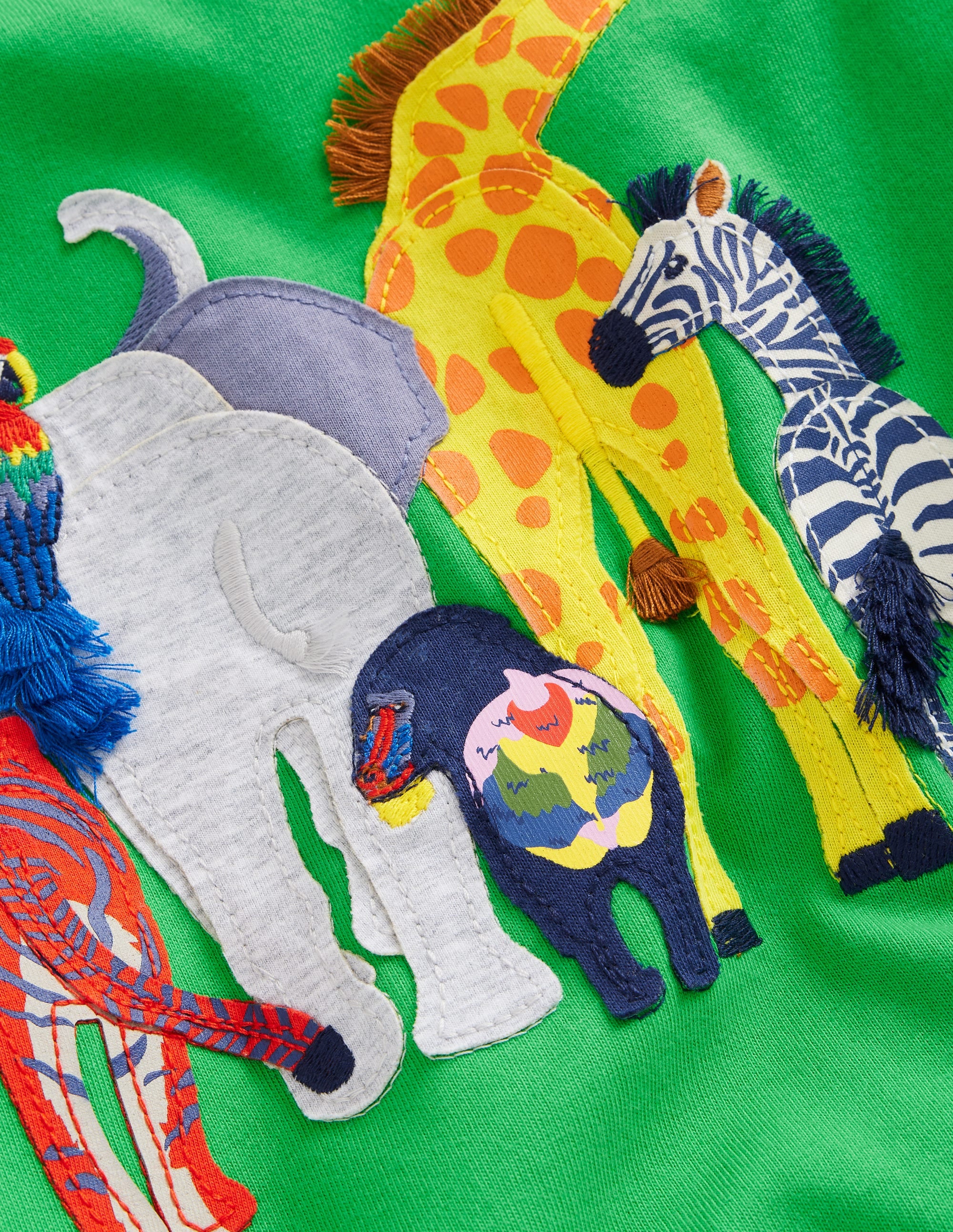 Funny Animal T-shirt-Sapling Green Animals - Image 3