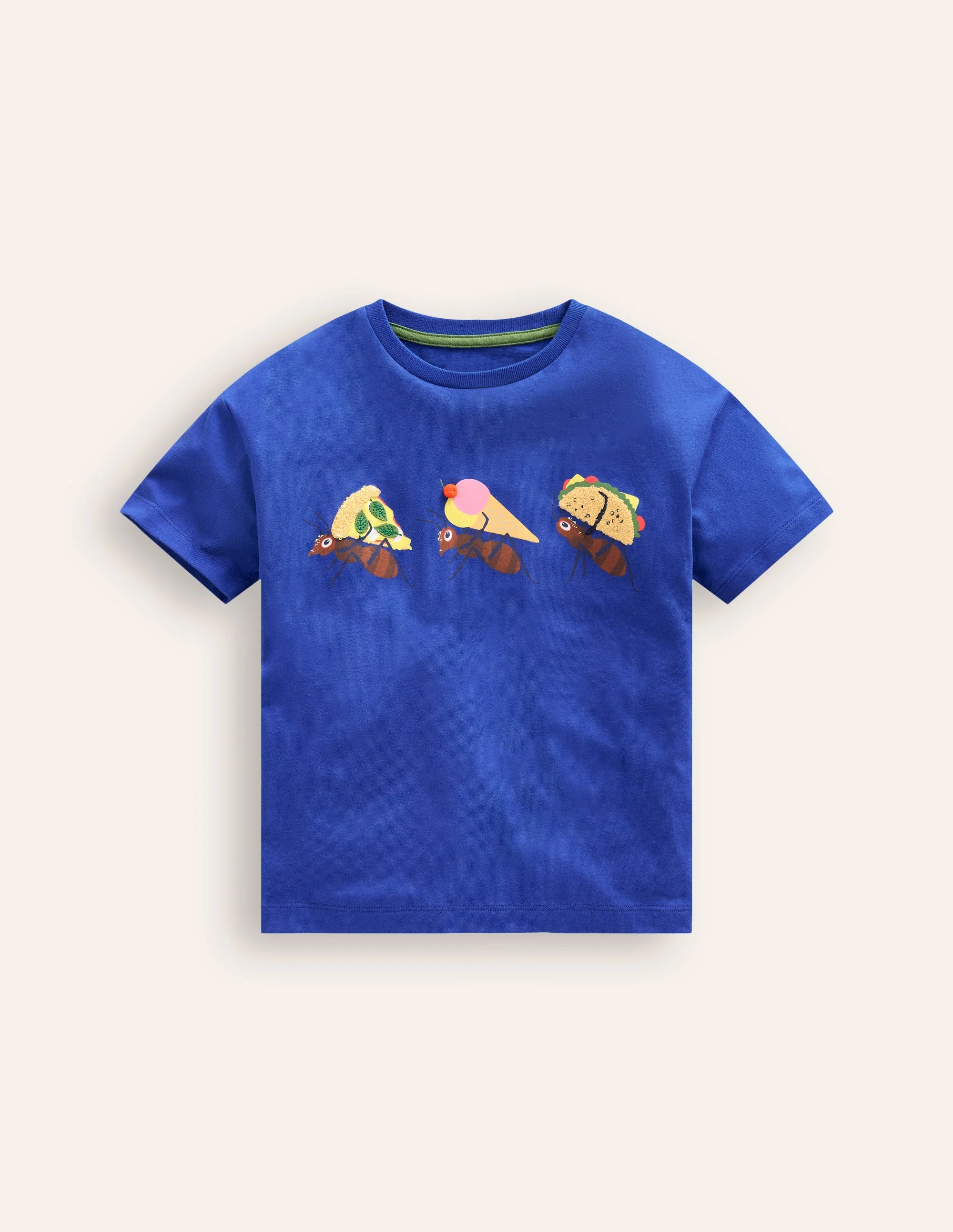 Funny Logo T-shirt-Brilliant Blue