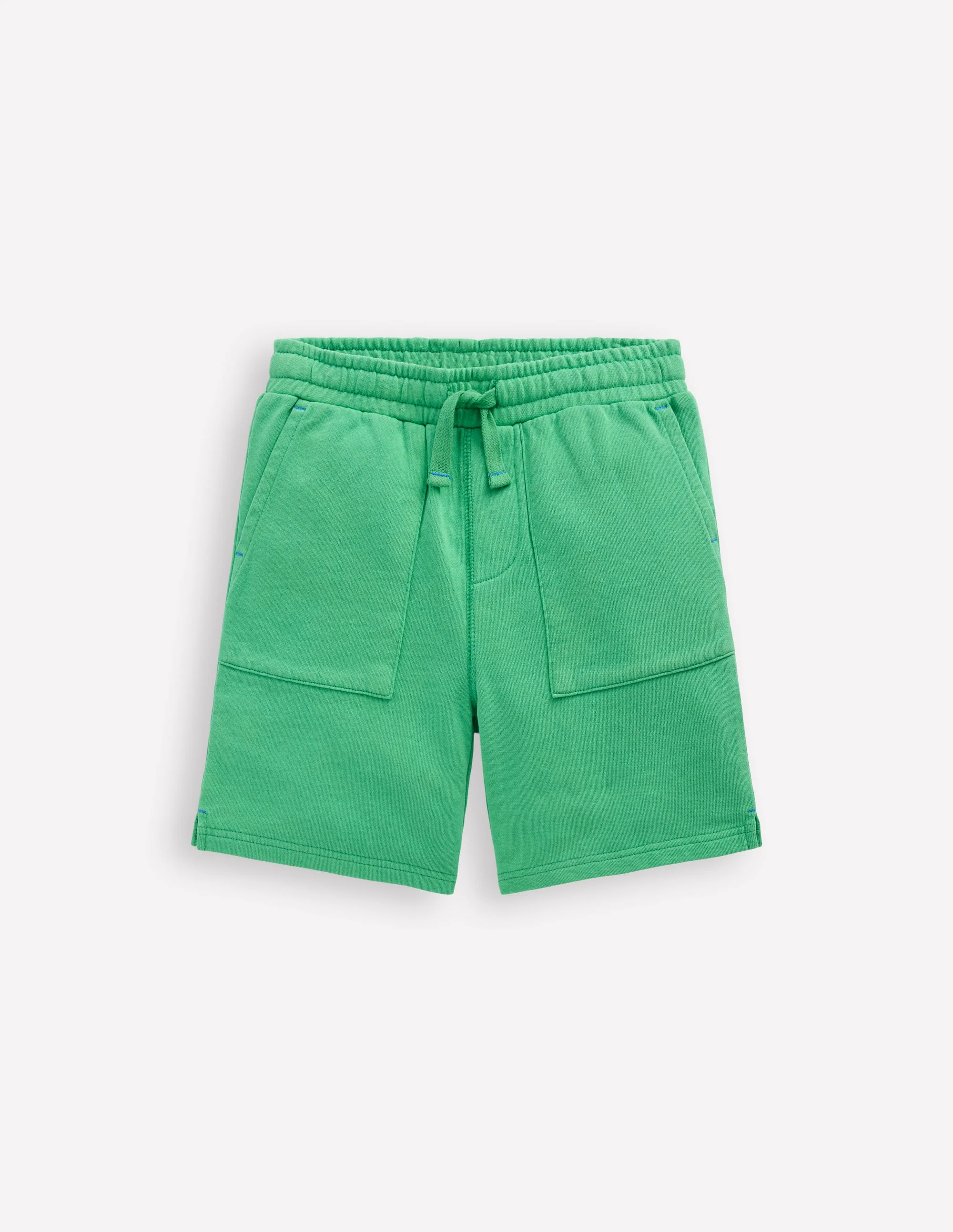 Garment Dye Sweatshorts-Green Spruce