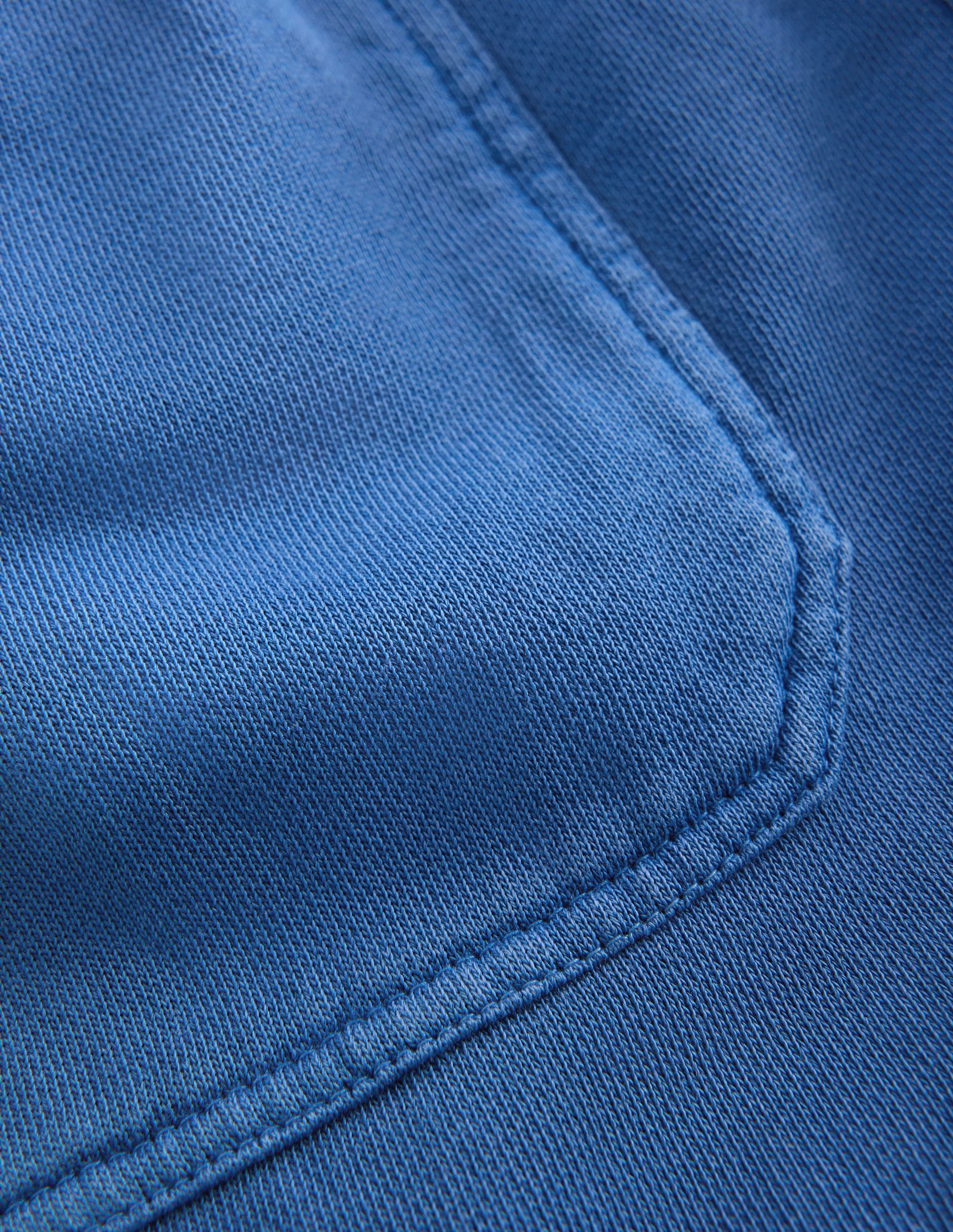 Garment Dye Tapered Sweatpants-Denim Blue - Image 3