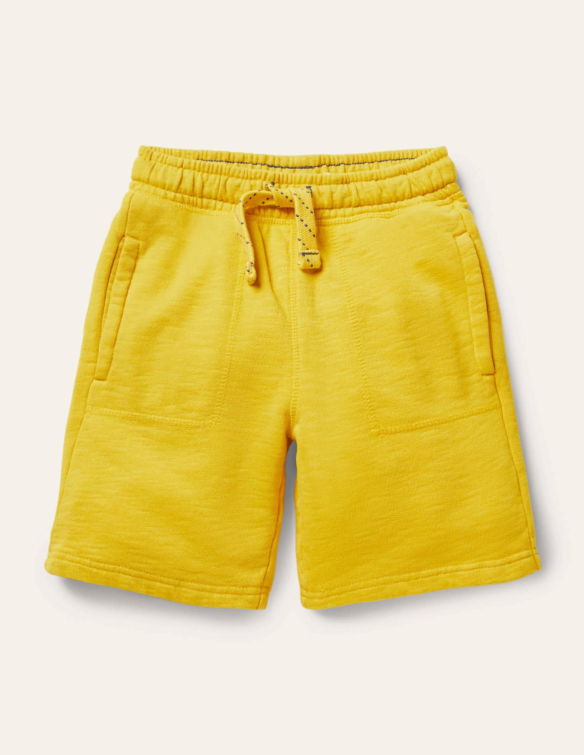 Garment-dyed Sweatshorts-Daffodil Yellow