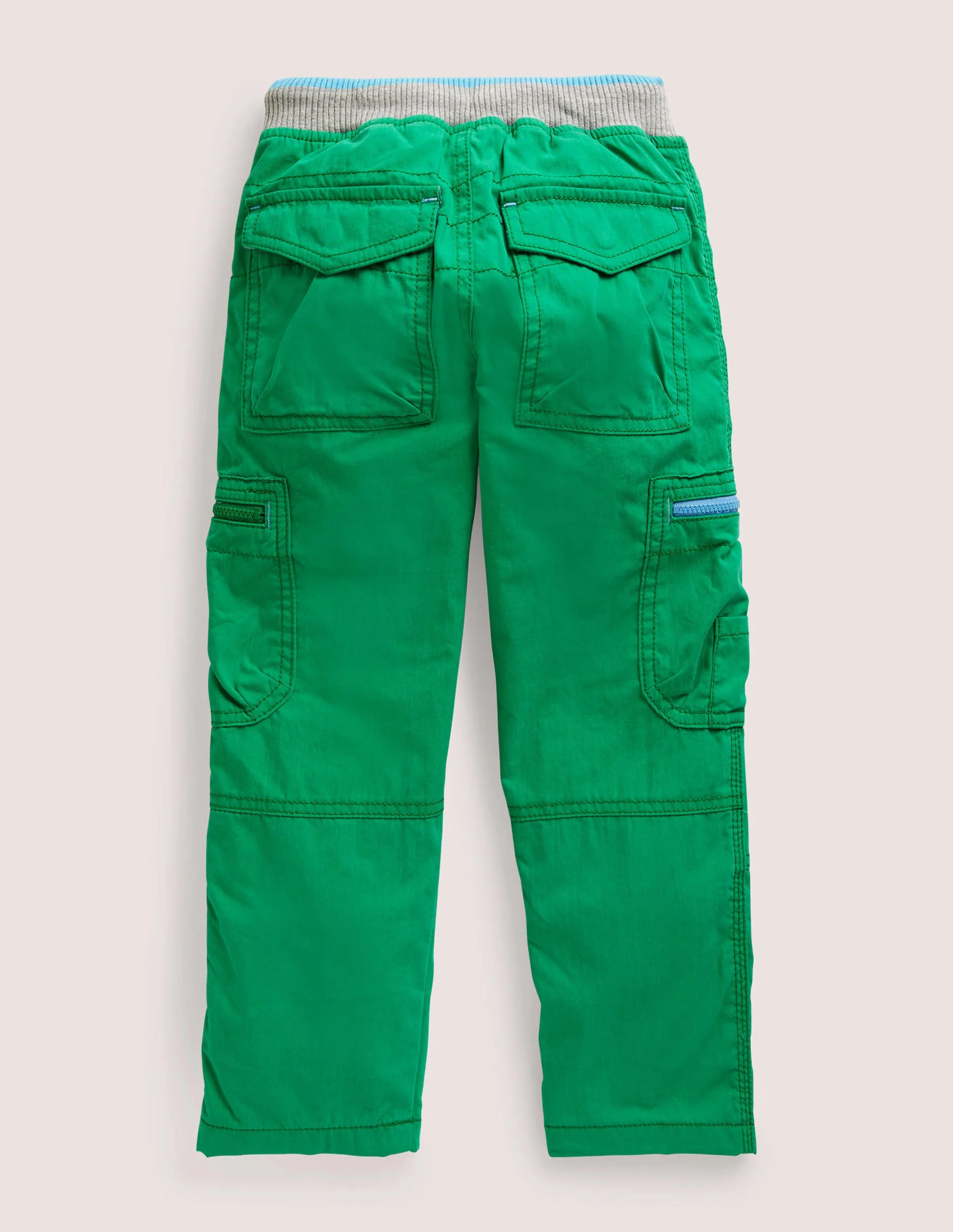 Green Draw String Cargo Pants-Highland Green - Image 2