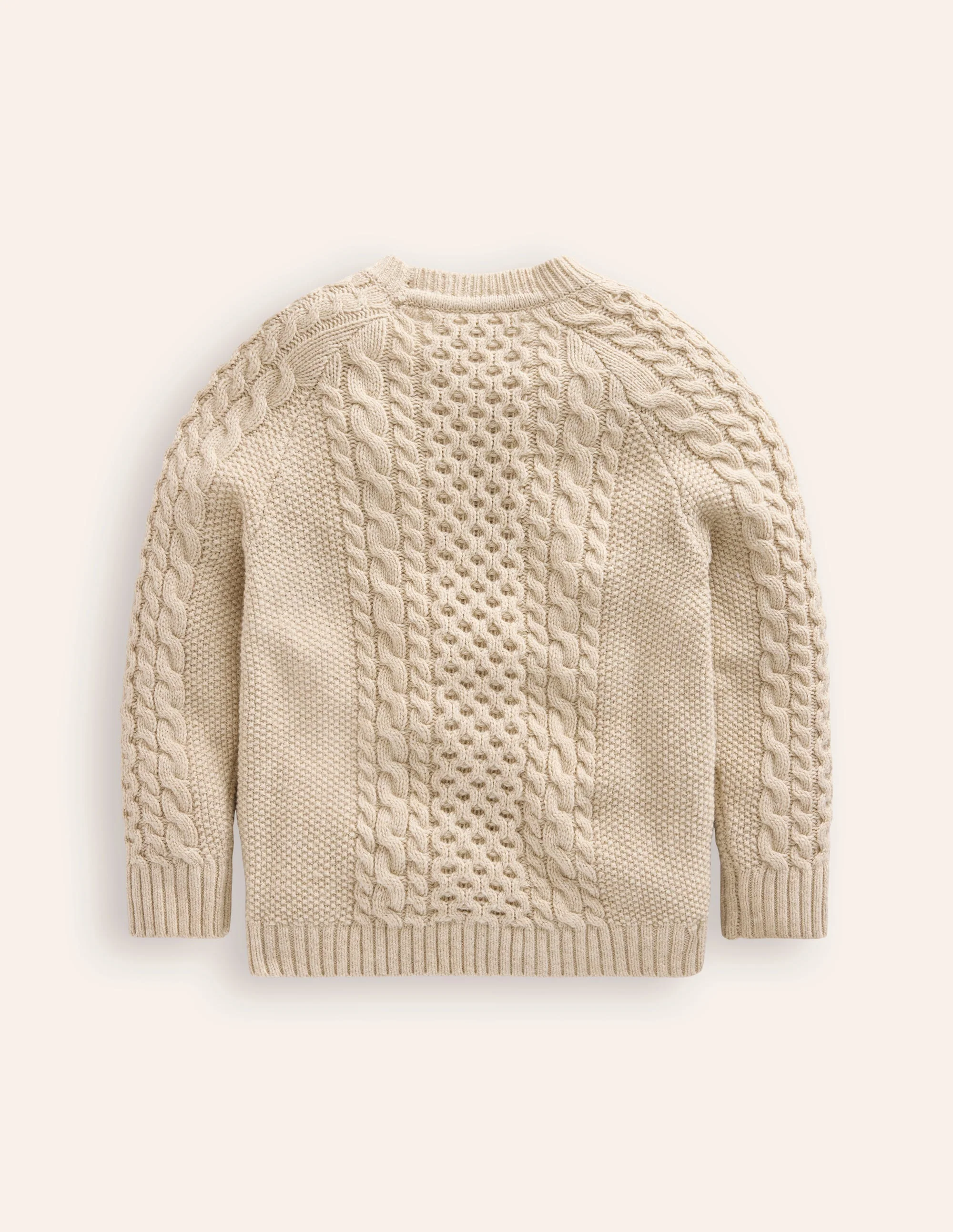 Heritage Cable Sweater-Ecru - Image 2
