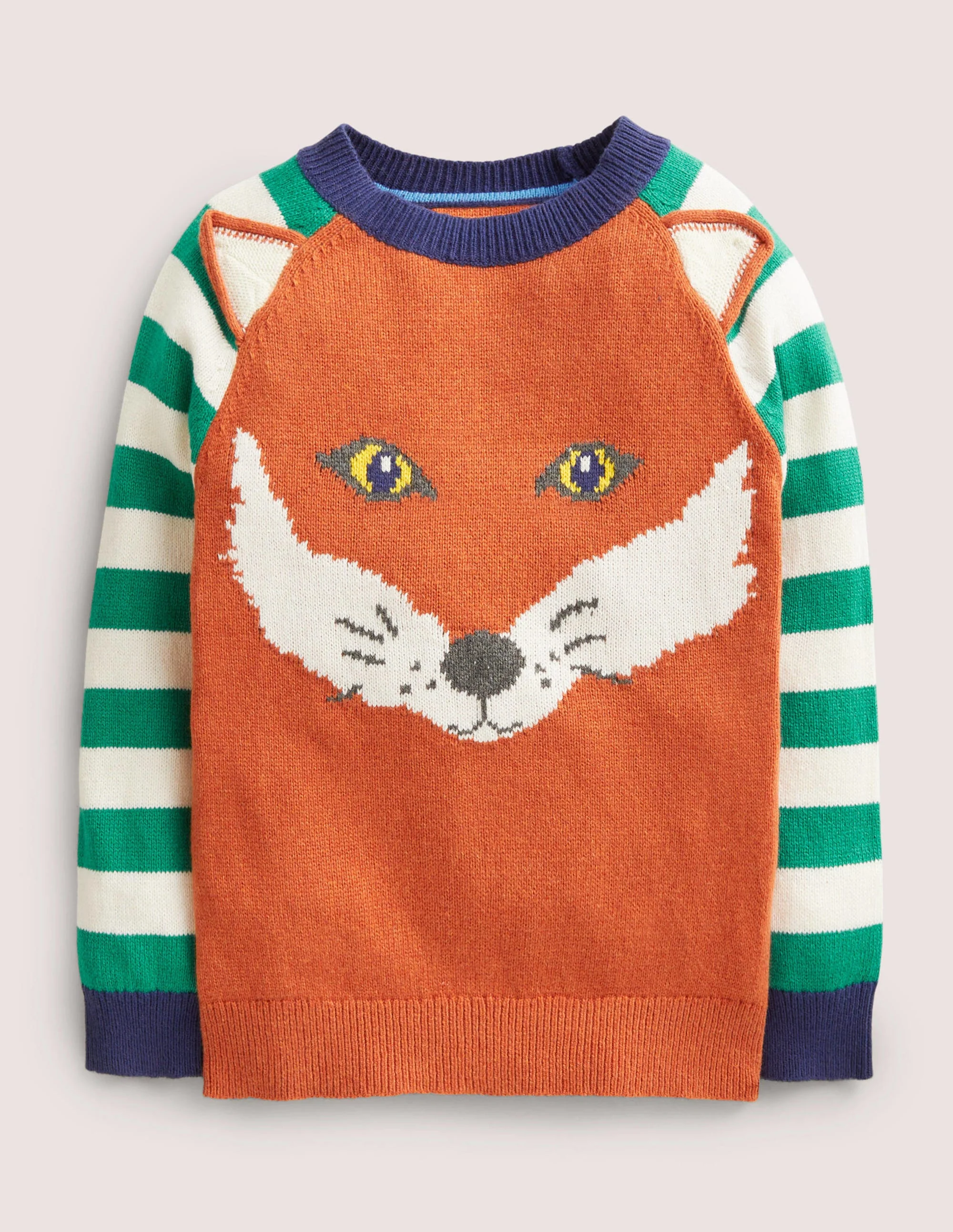 Hotchpotch Logo Jumper-Rust Orange Fox