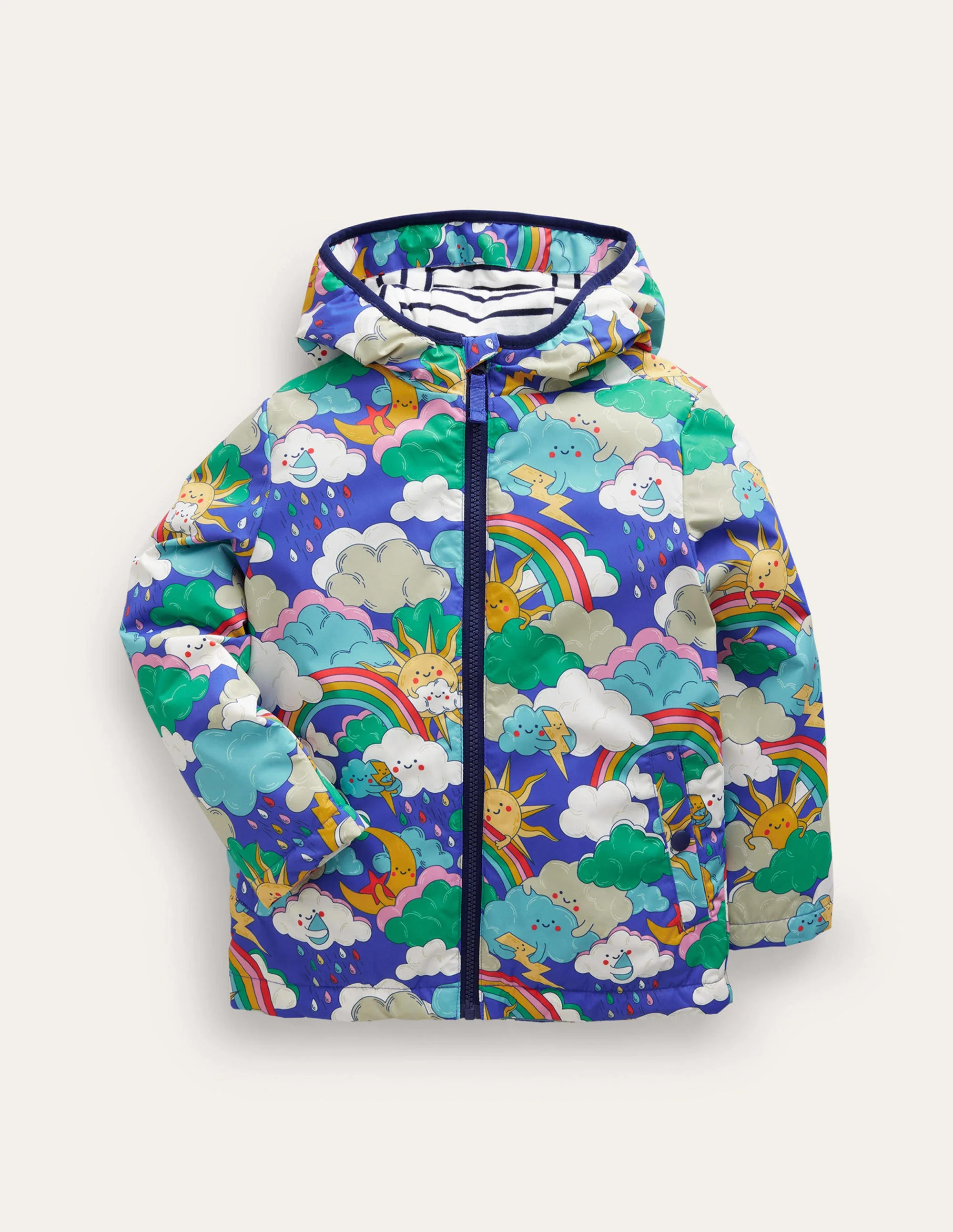 Jersey Lined Anorak-Blue Heron Mega Weather