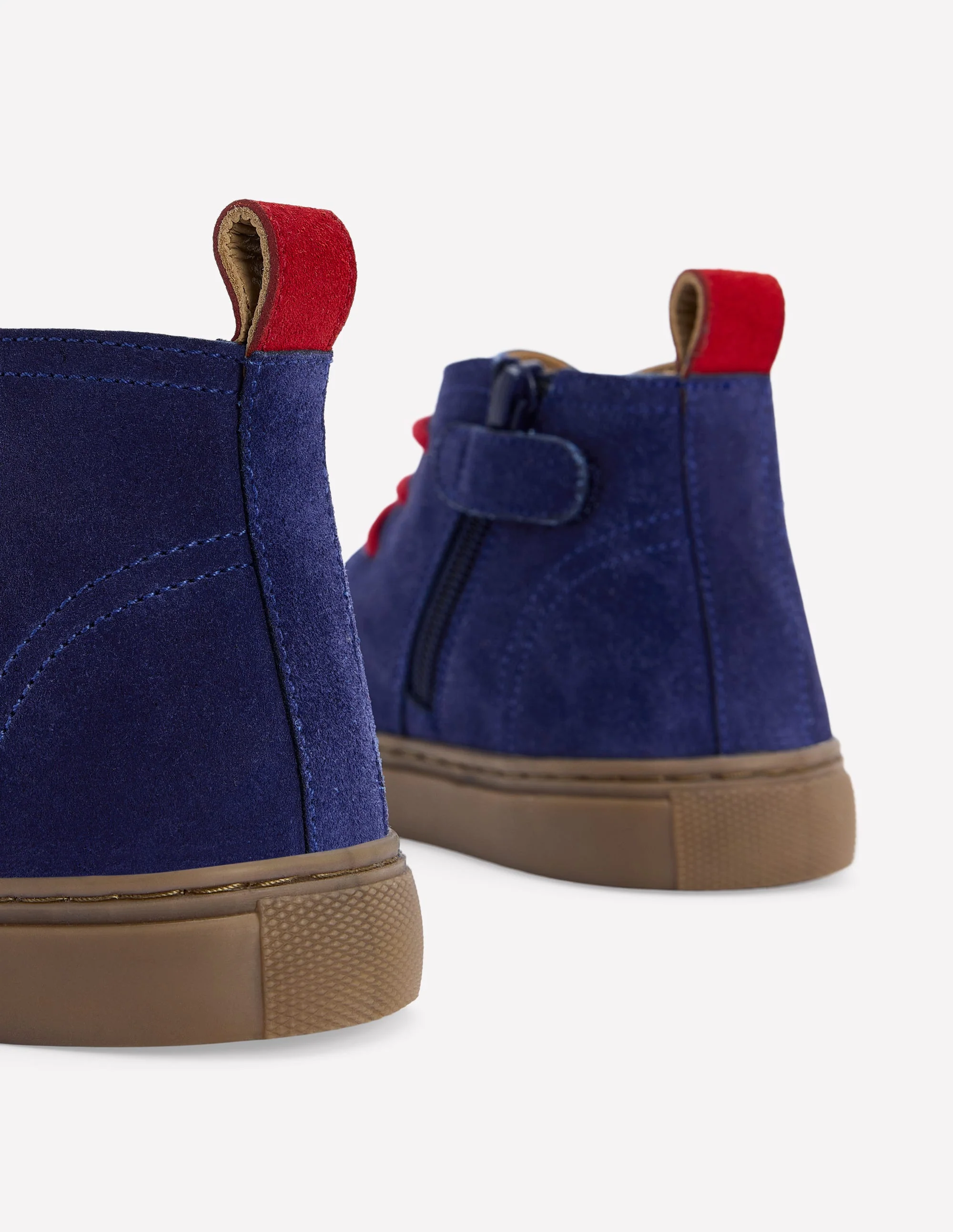 Lace up Desert Boots-College Navy - Image 3