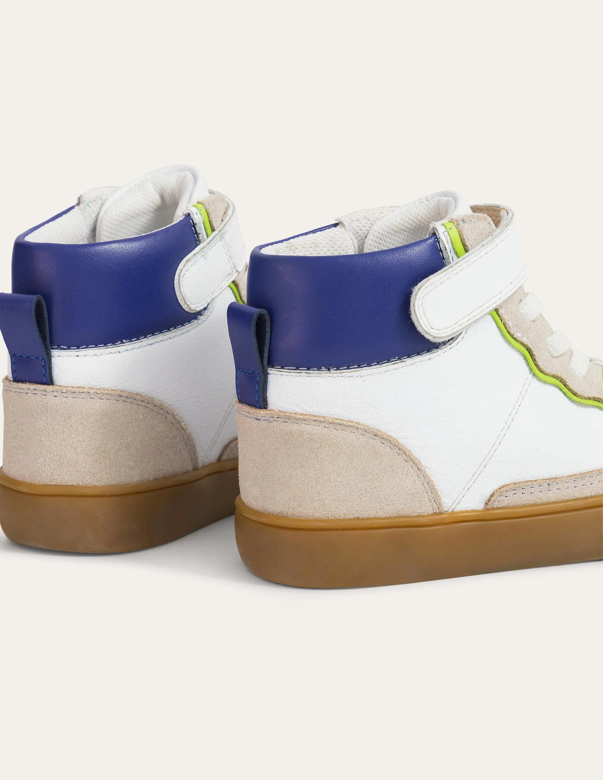 Leather High Tops-White - Image 3