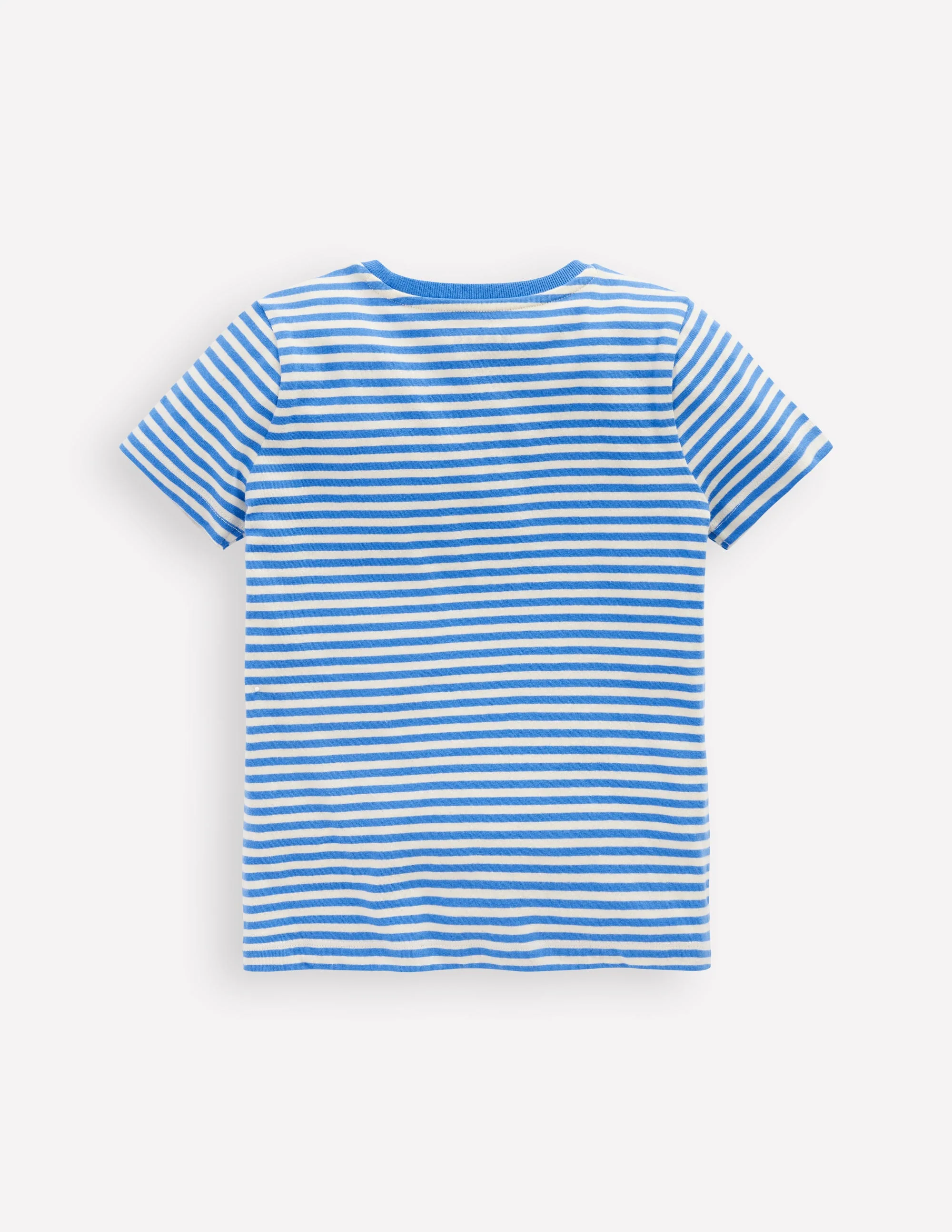 Lift-The-Flap T-shirt-Peacock Plume Blue - Image 2