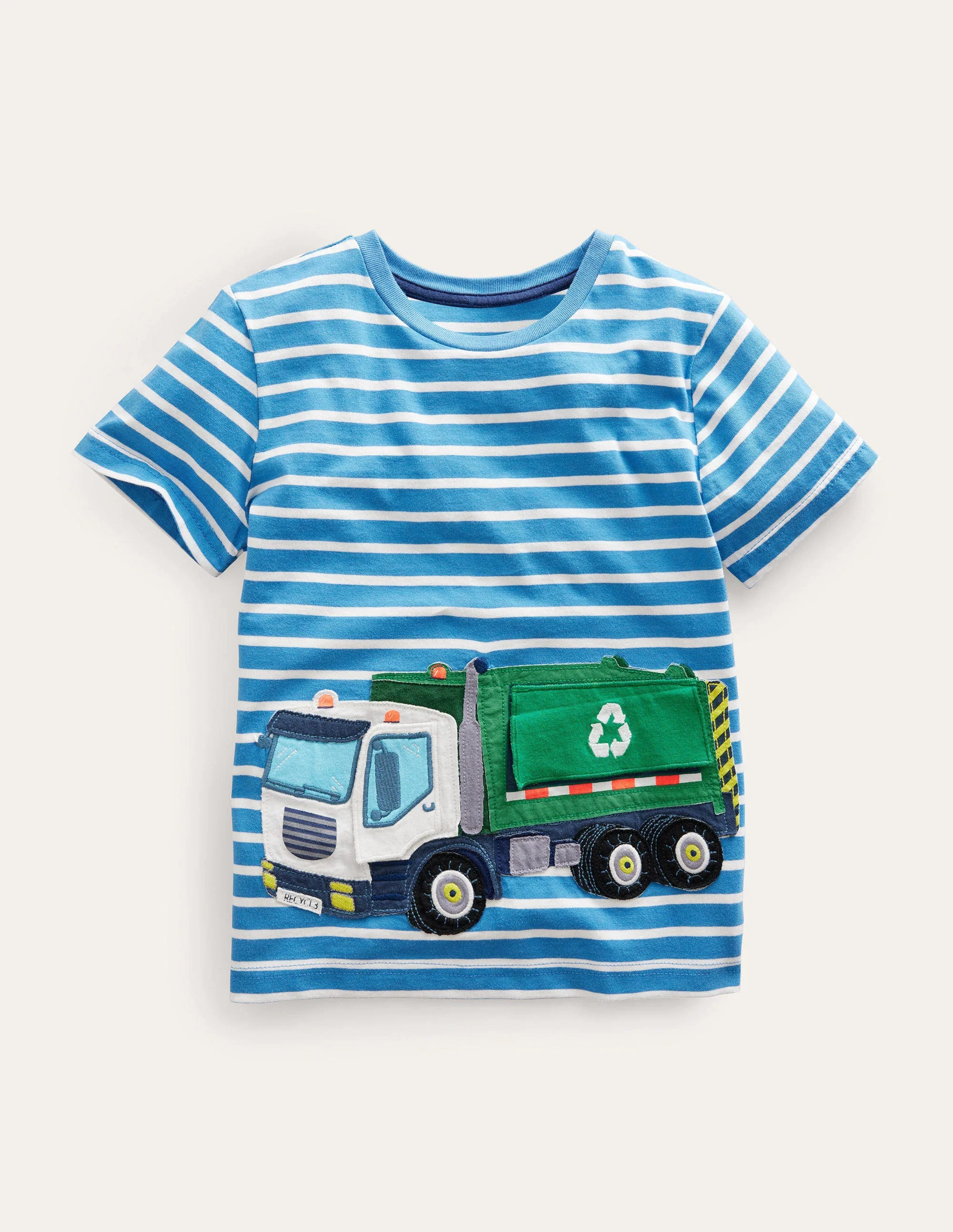 Lift-the-flap Truck T-Shirt-Elizabethan Blue/ Ivory Truck