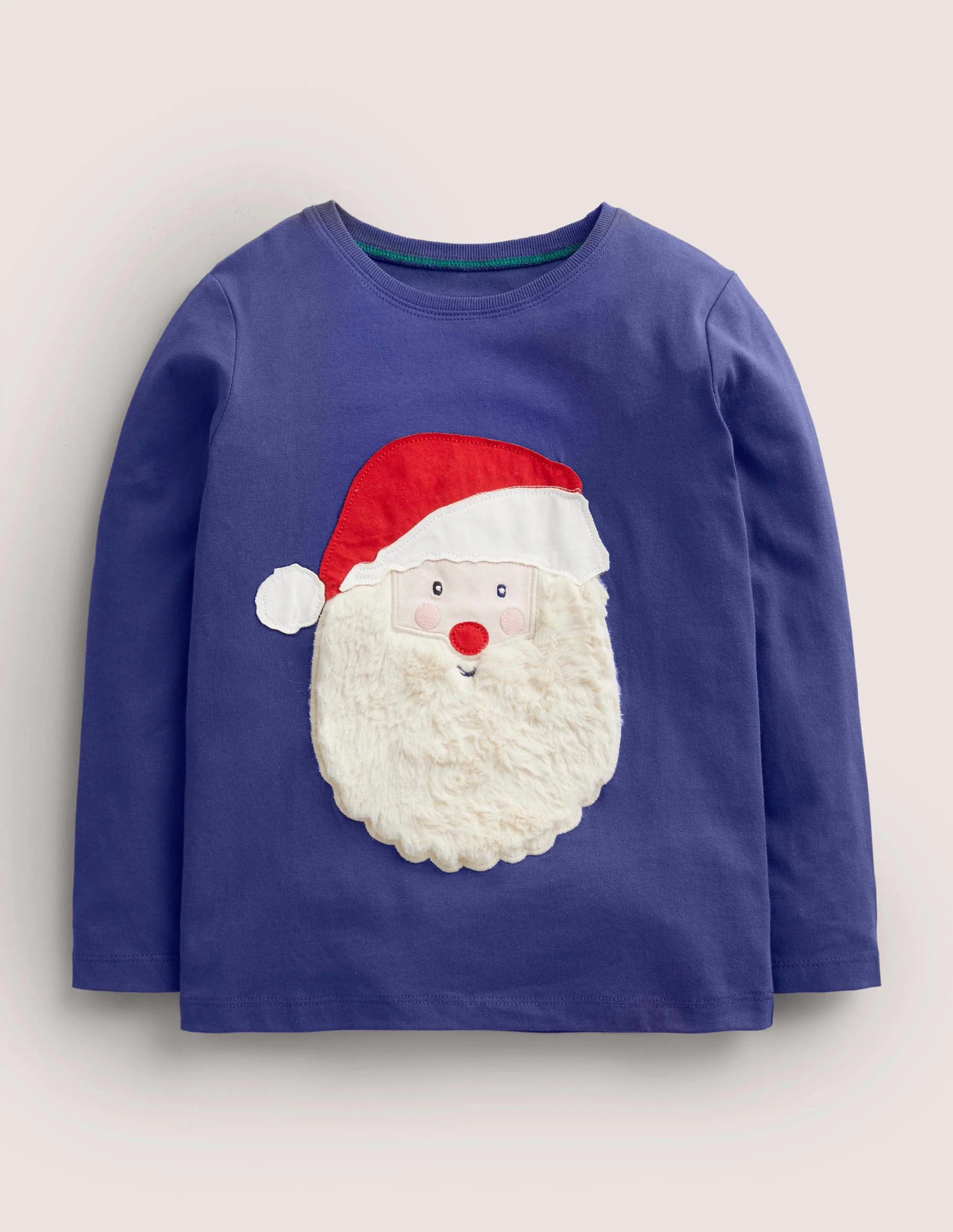 Long Fur T-shirt-Starboard Father Christmas