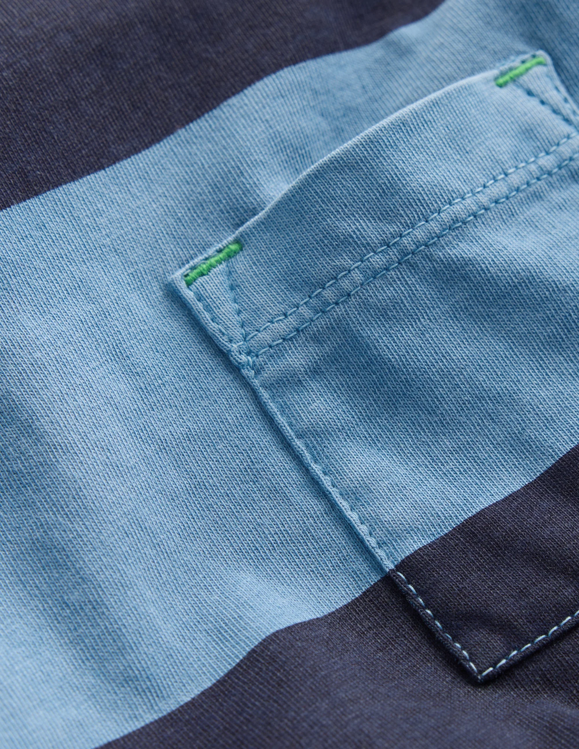Long Sleeve Garment Dye Tee-College Navy / Denim Blue - Image 4