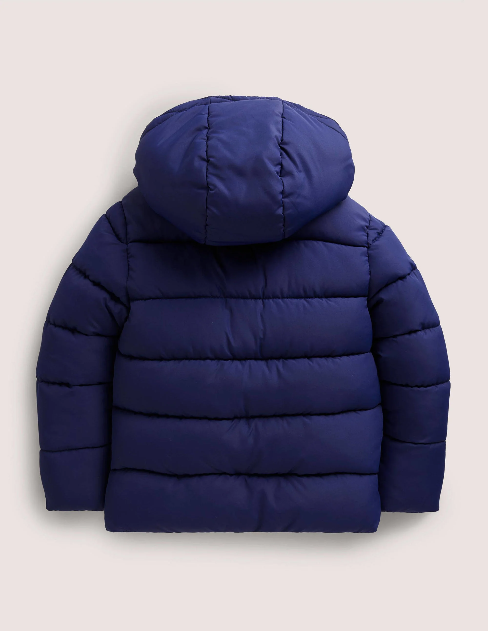 Navy Waterproof Puffer Jacket-College Navy - Image 2