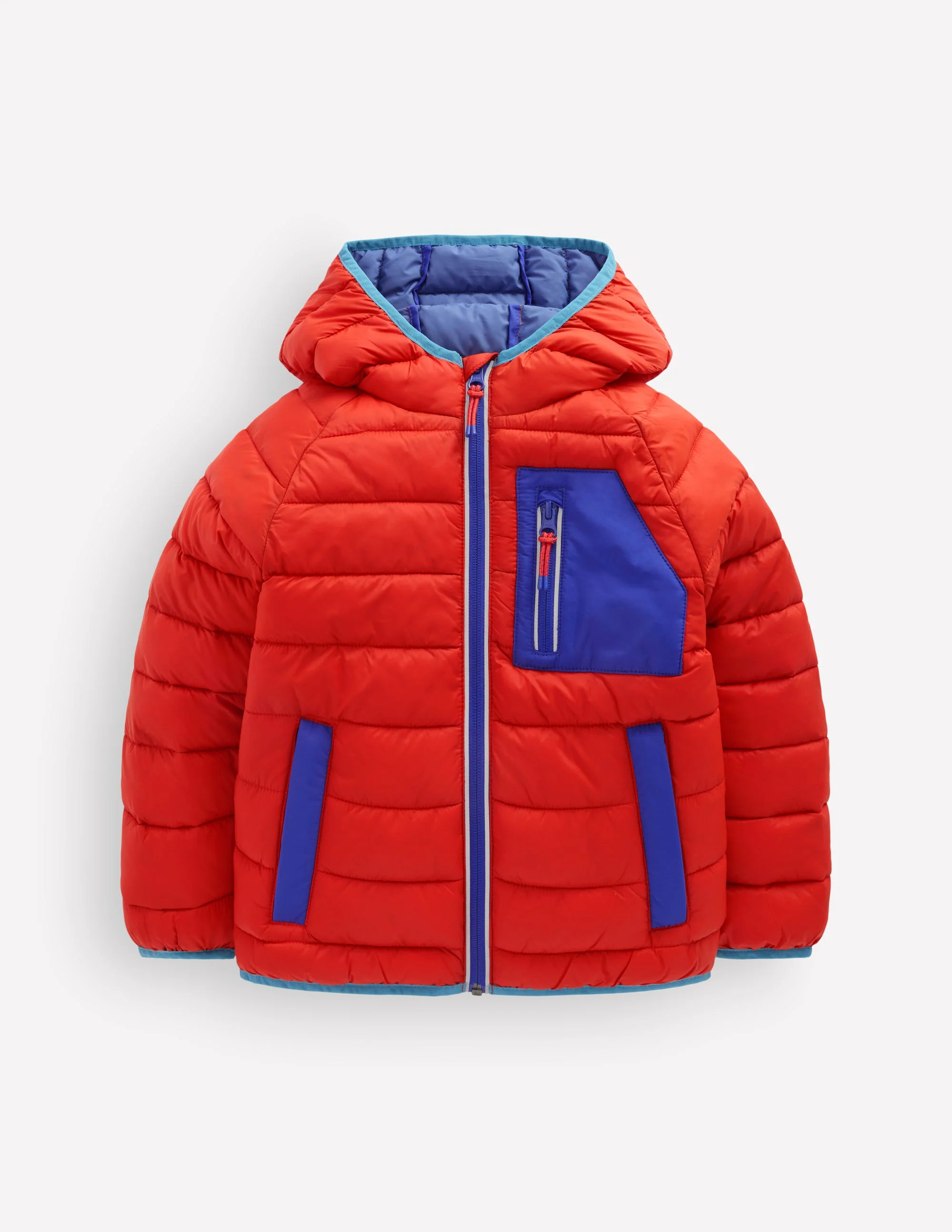 Pack-away Padded Jacket-Aurora Red