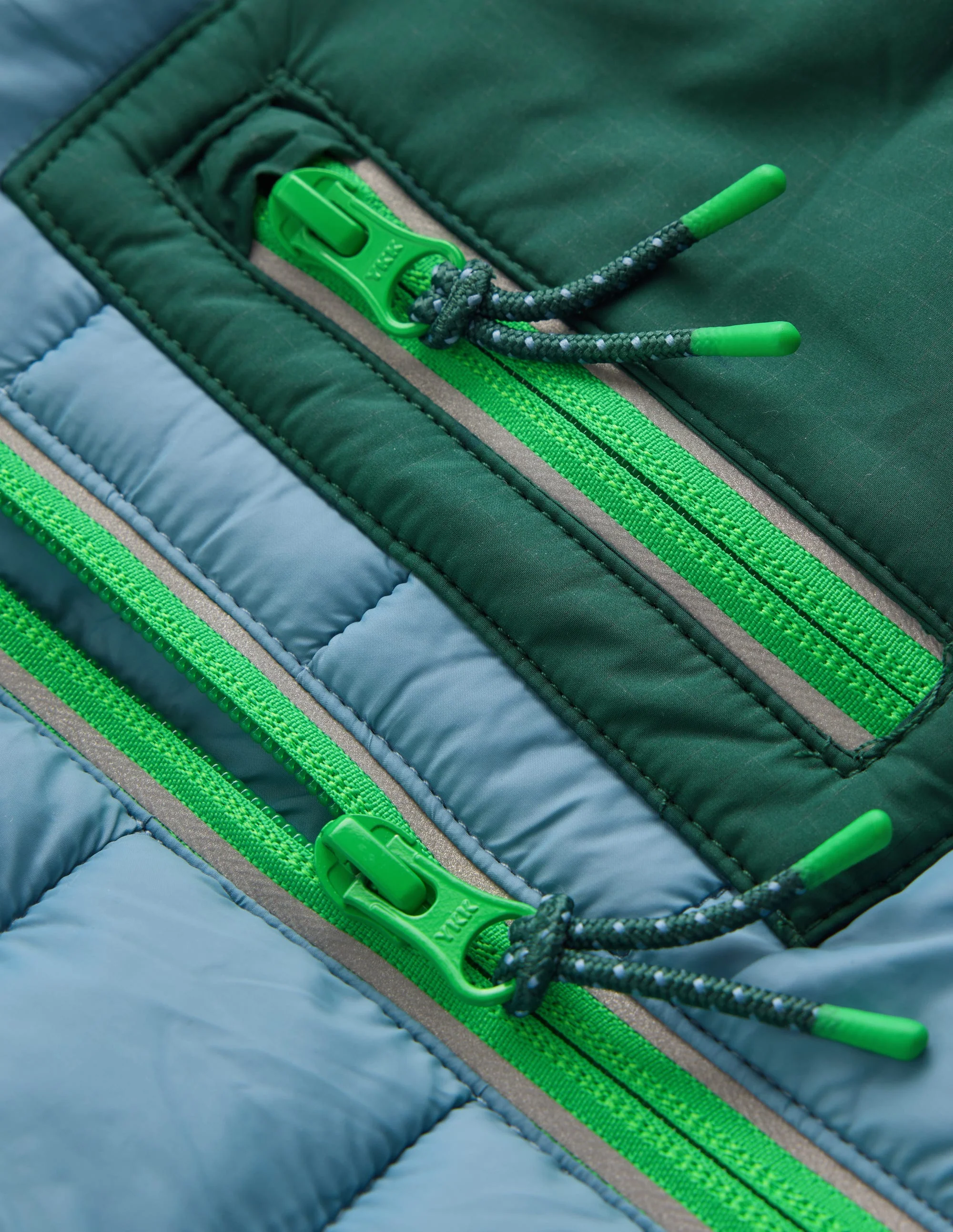 Pack-away Padded Jacket-Blue Aura - Image 3