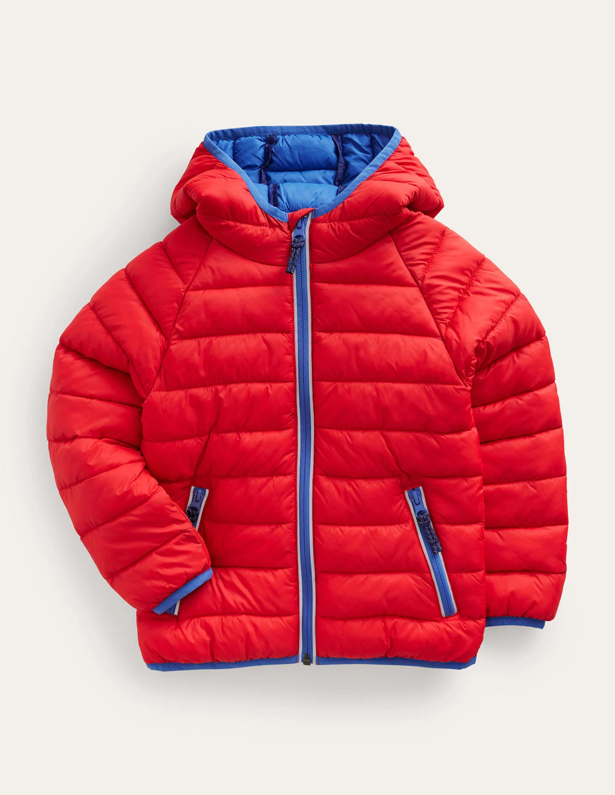 Pack-Away Padded Jacket-Rockabilly Red