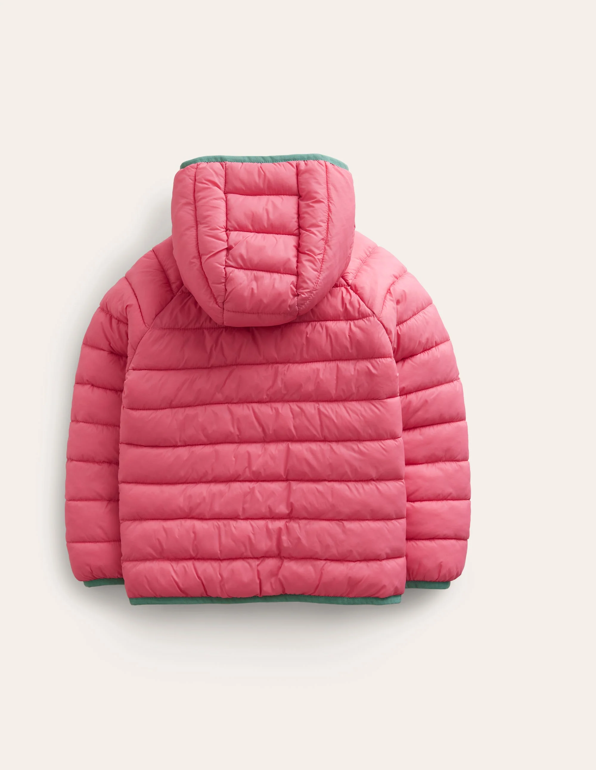 Pack-away Padded Jacket-Rose Pink - Image 2