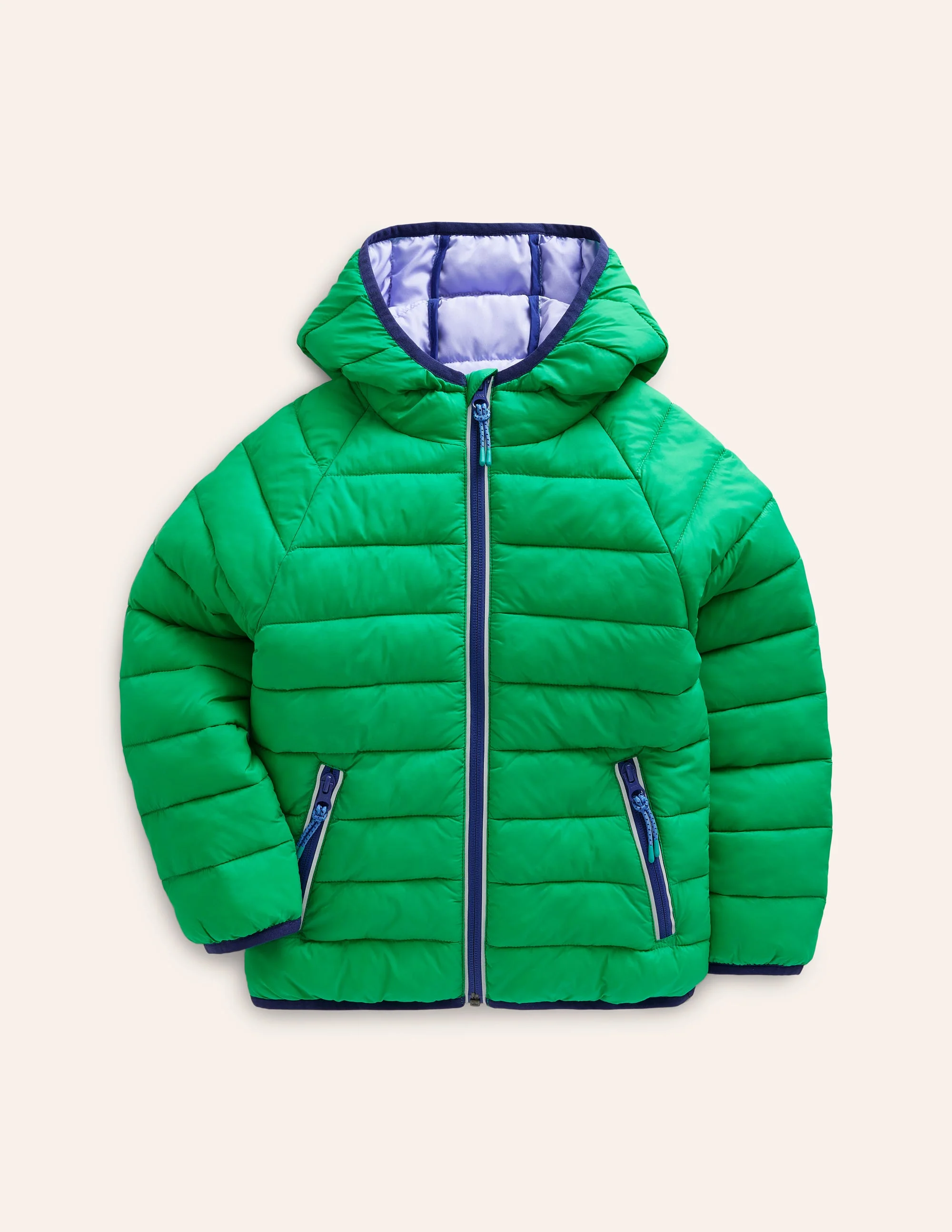 Pack-away Padded Jacket-Topaz Green Pea